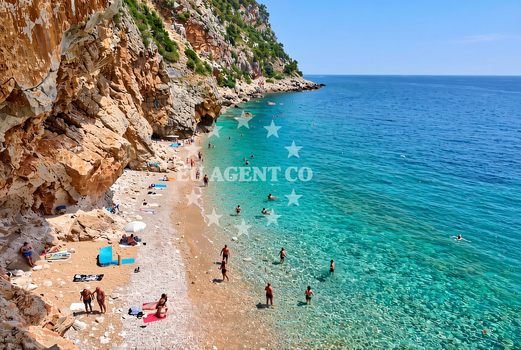 Sea and coastal view of Poljice (Konavle): beaches and coves in Poljice (Konavle)