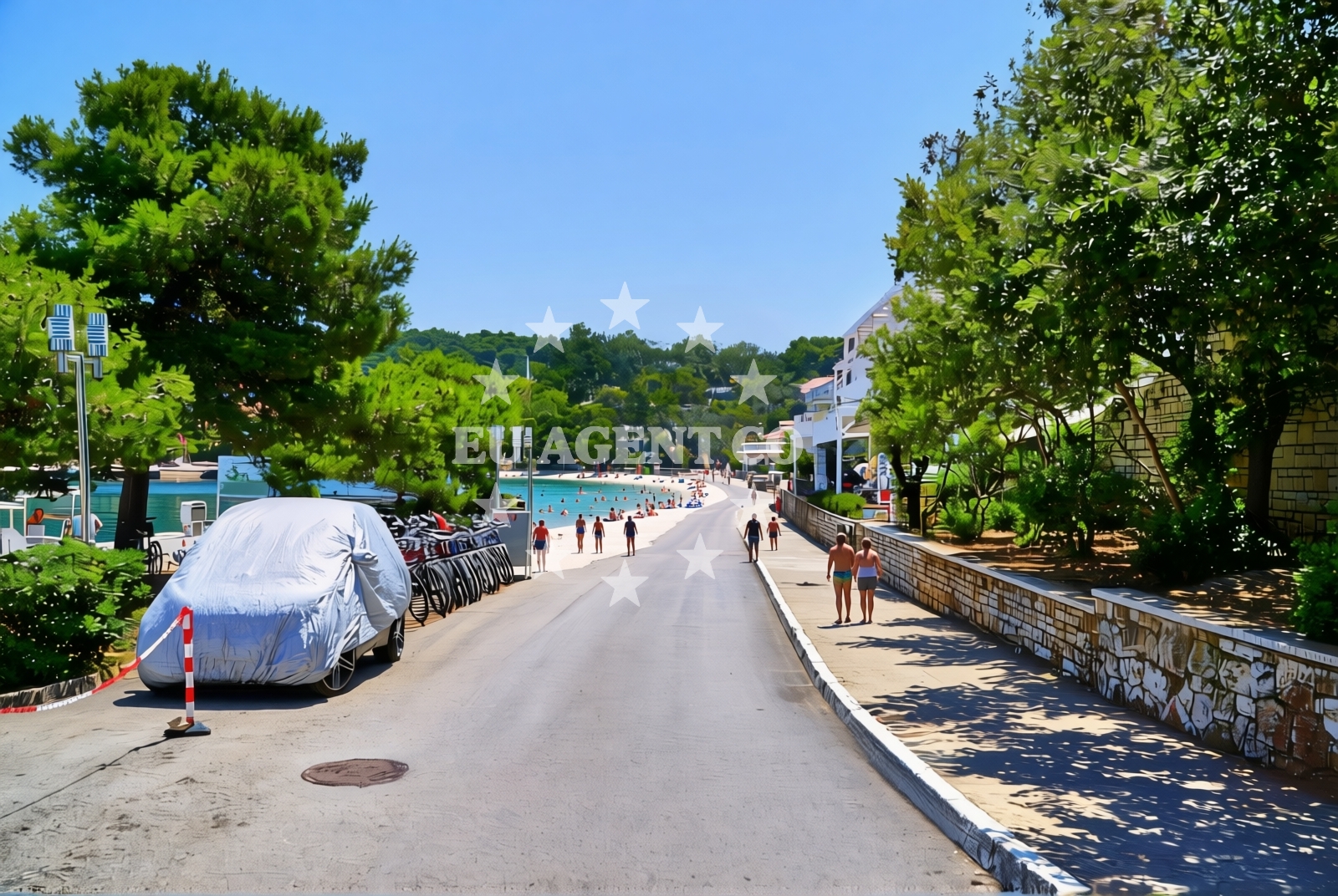 Additional view of Pomena (Mljet): beaches and coves (1) in Pomena (Mljet)
