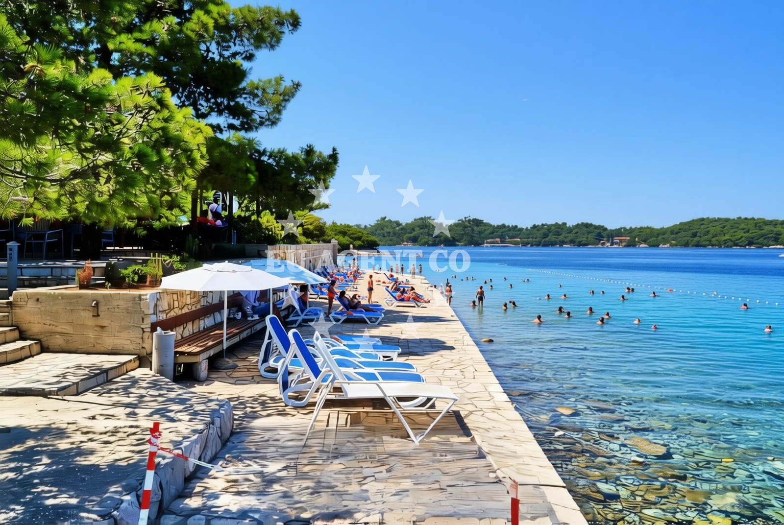 Additional view of Pomena (Mljet): beaches and coves (1) in Pomena (Mljet)
