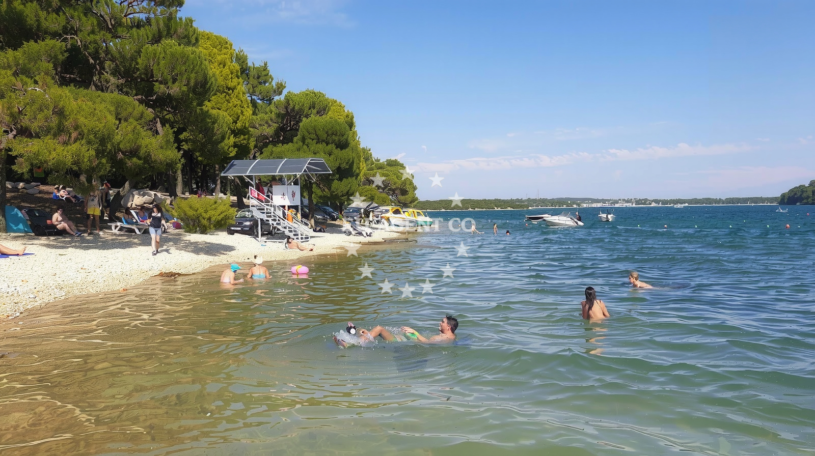 Shoreline and swimming area at Pomer beach II in Pomer ščuza 108/b, Pomer