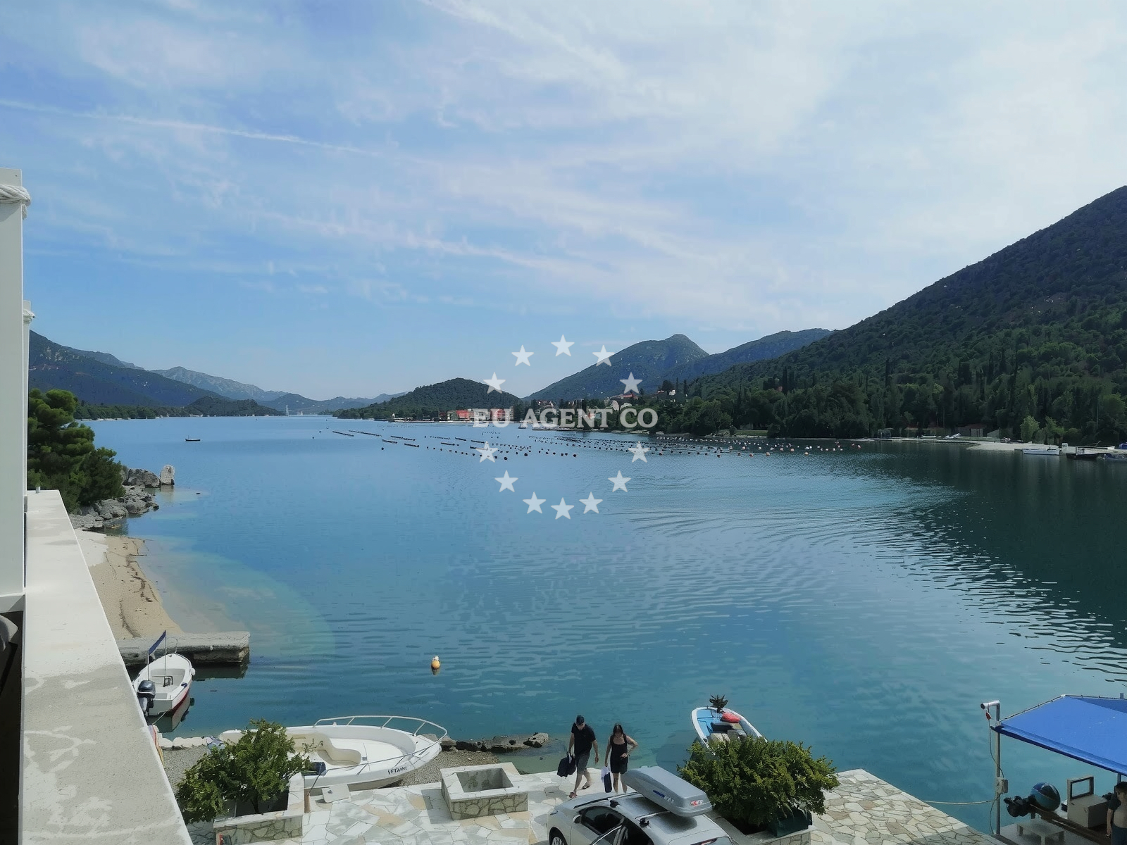 Overview of Ponta beach in Luka 70, Ston