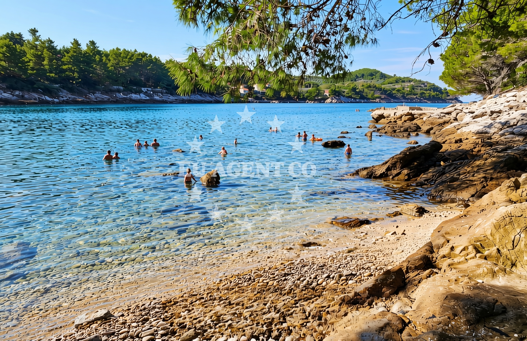 Additional view of Poplat sjever, Vela Luka (Korčula) Beach in Poplat sjever