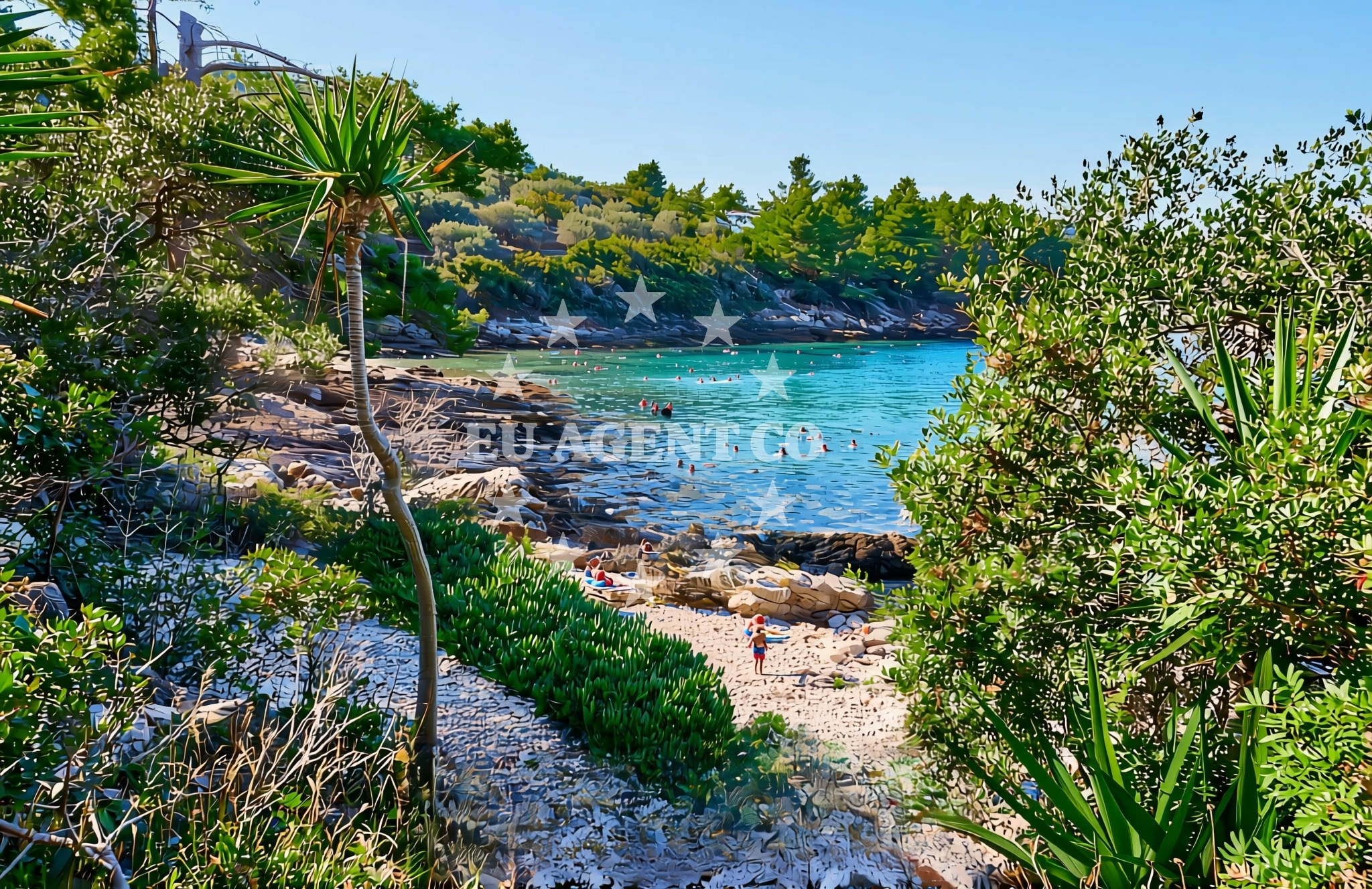Additional view of Poplat sjever, Vela Luka (Korčula) Beach in Poplat sjever