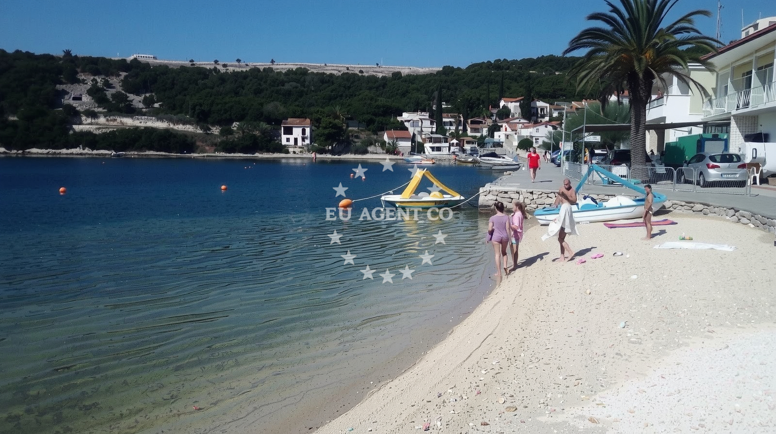 Shoreline and swimming area at Popova luka II in Duboka 10, Duboka