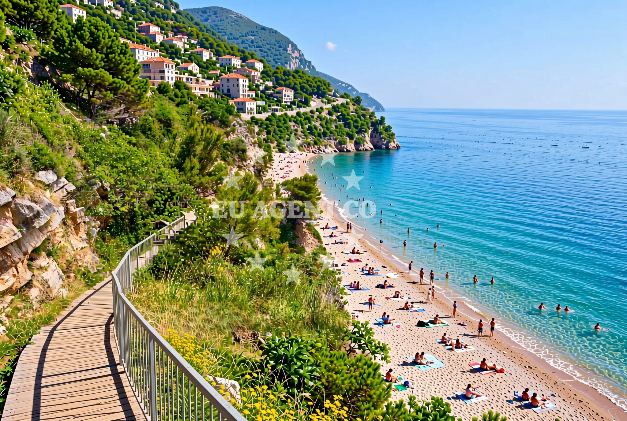 Shoreline and swimming area at Popovići (Konavle): beaches and coves (1) in Popovići (Konavle)