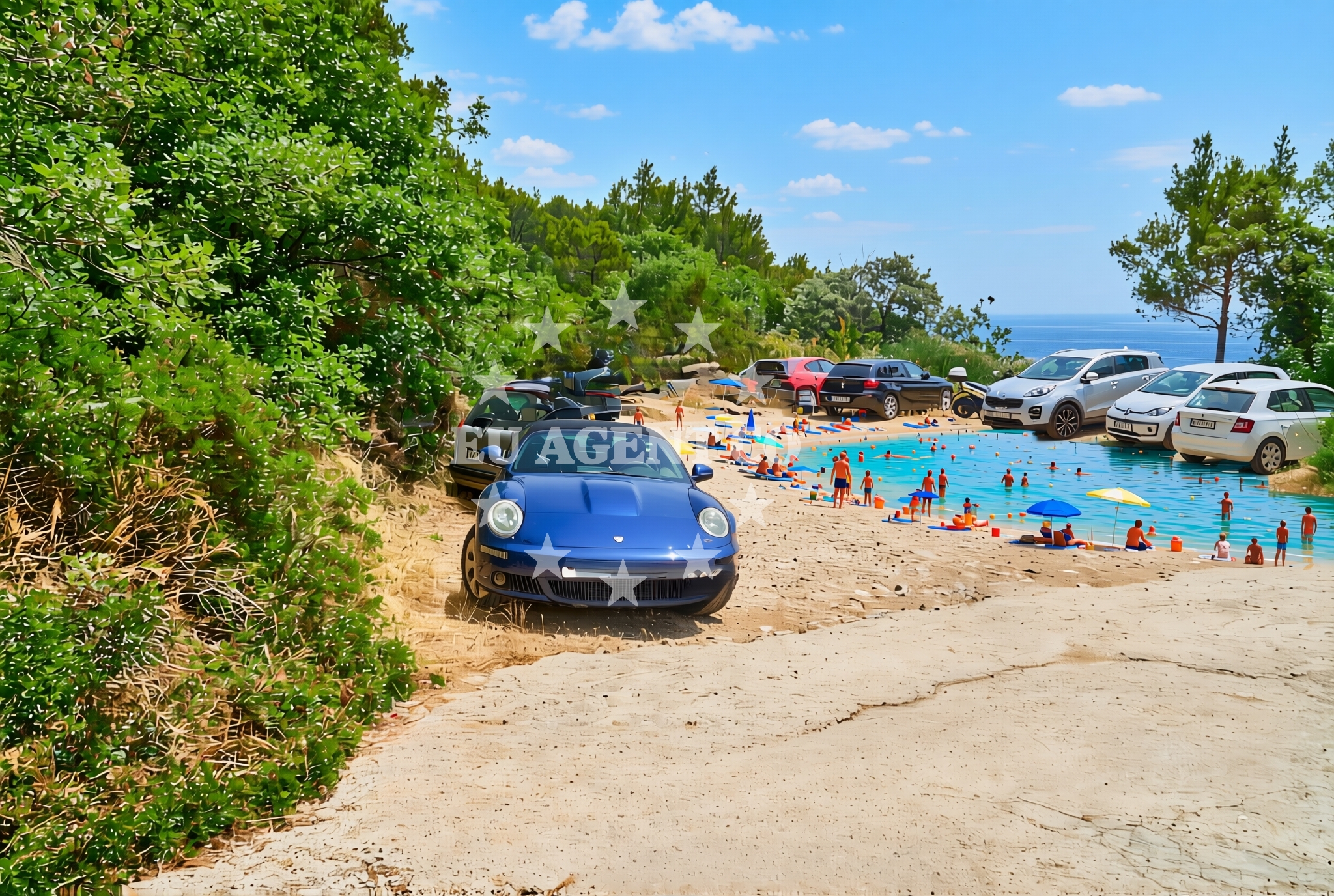 Additional view of Popovići (Konavle): beaches and coves (1) in Popovići (Konavle)