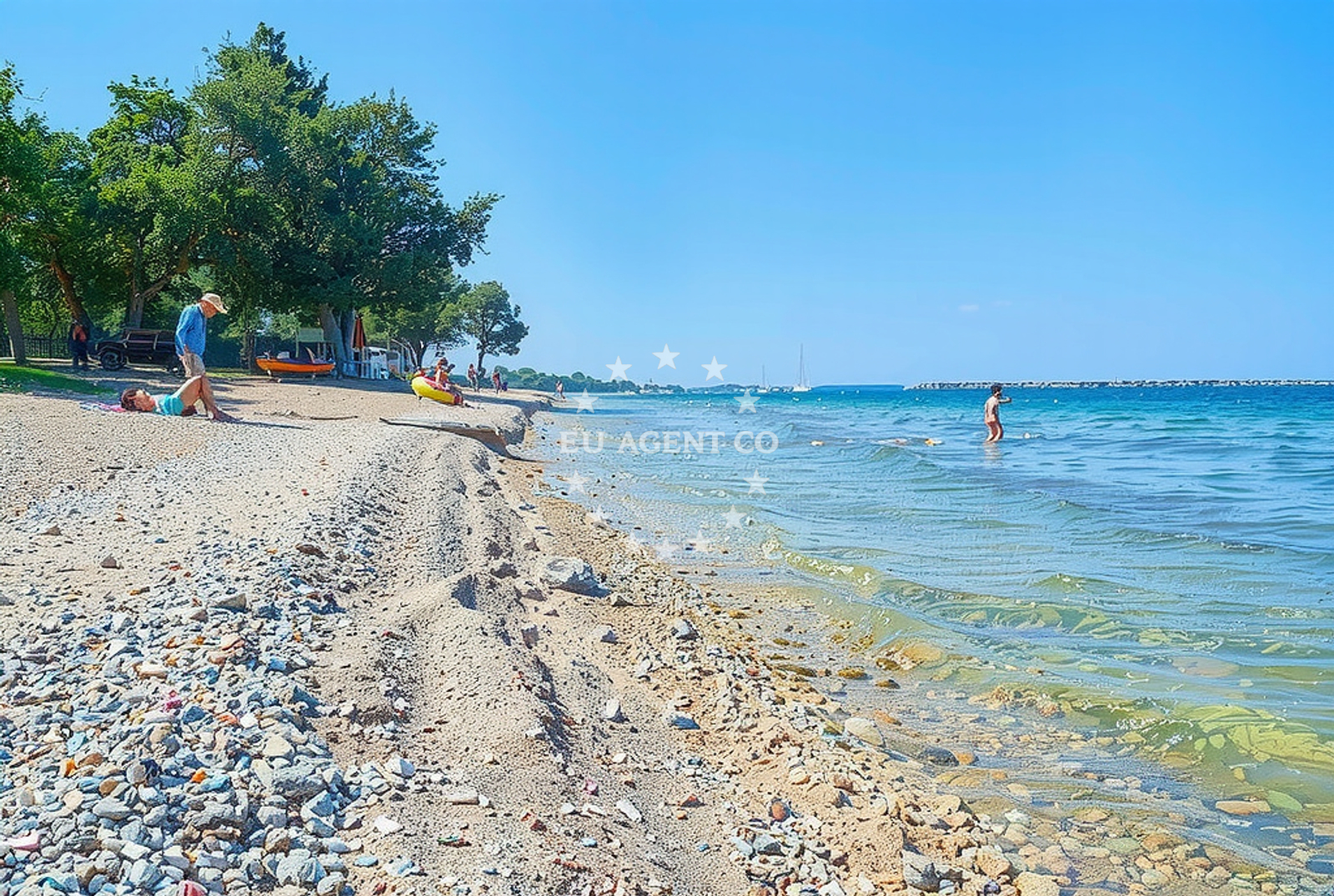 Additional view of Porat beach in Kadulja 12, Poreč