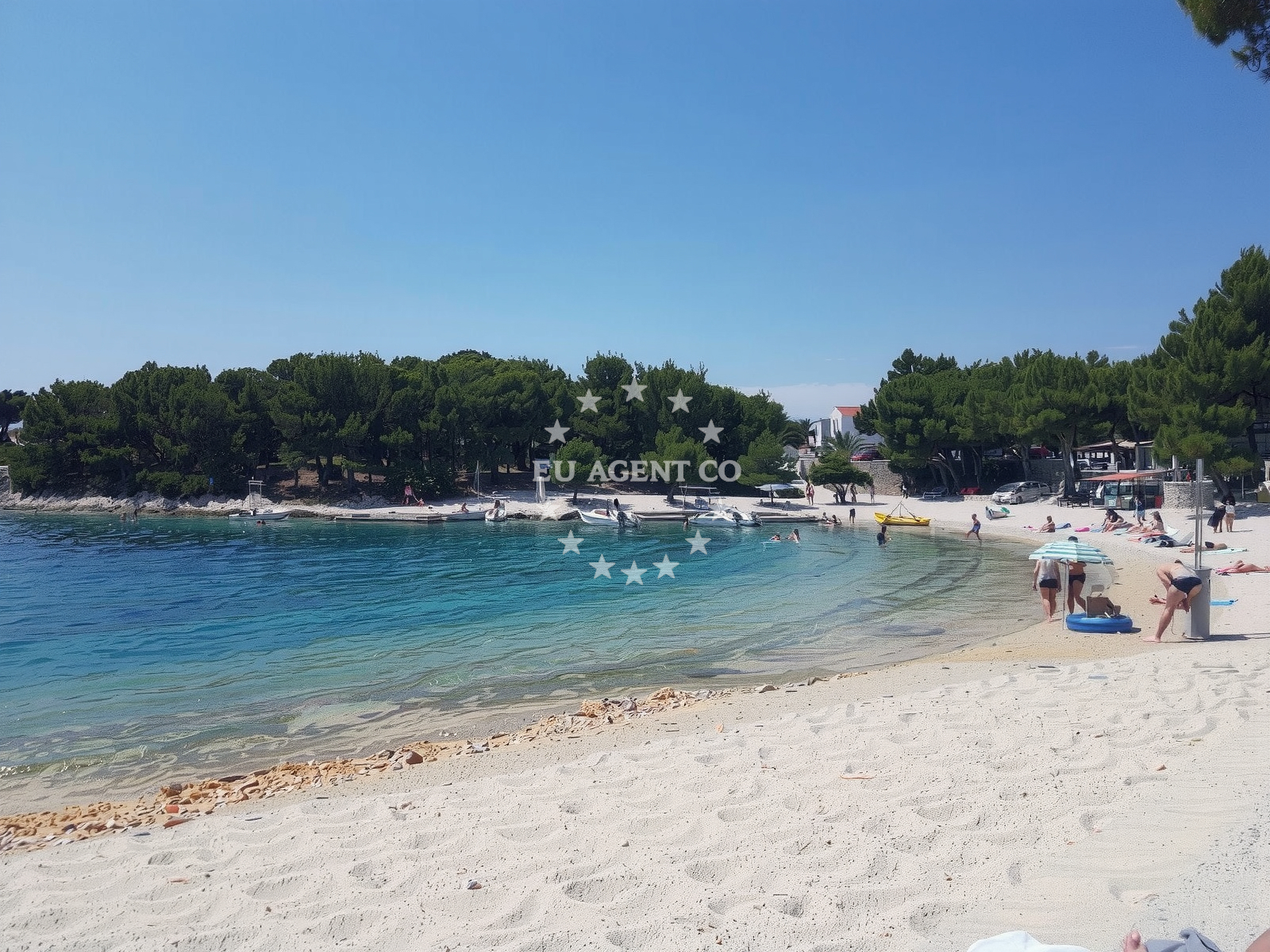Shoreline and swimming area at Porat beach in 9a Put Malenice, Drage