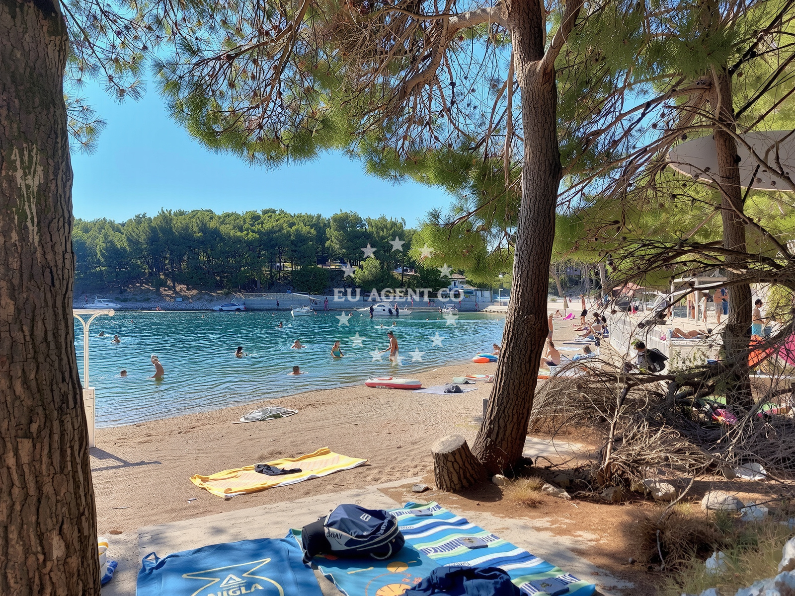 Sea and coastal view of Porat beach in 9a Put Malenice, Drage