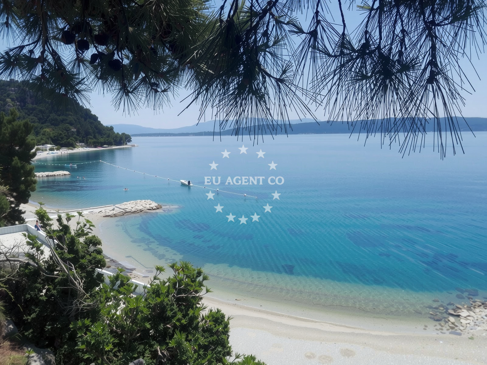 Beach facilities and surroundings at Porat beach in Porat 116, Živogošće