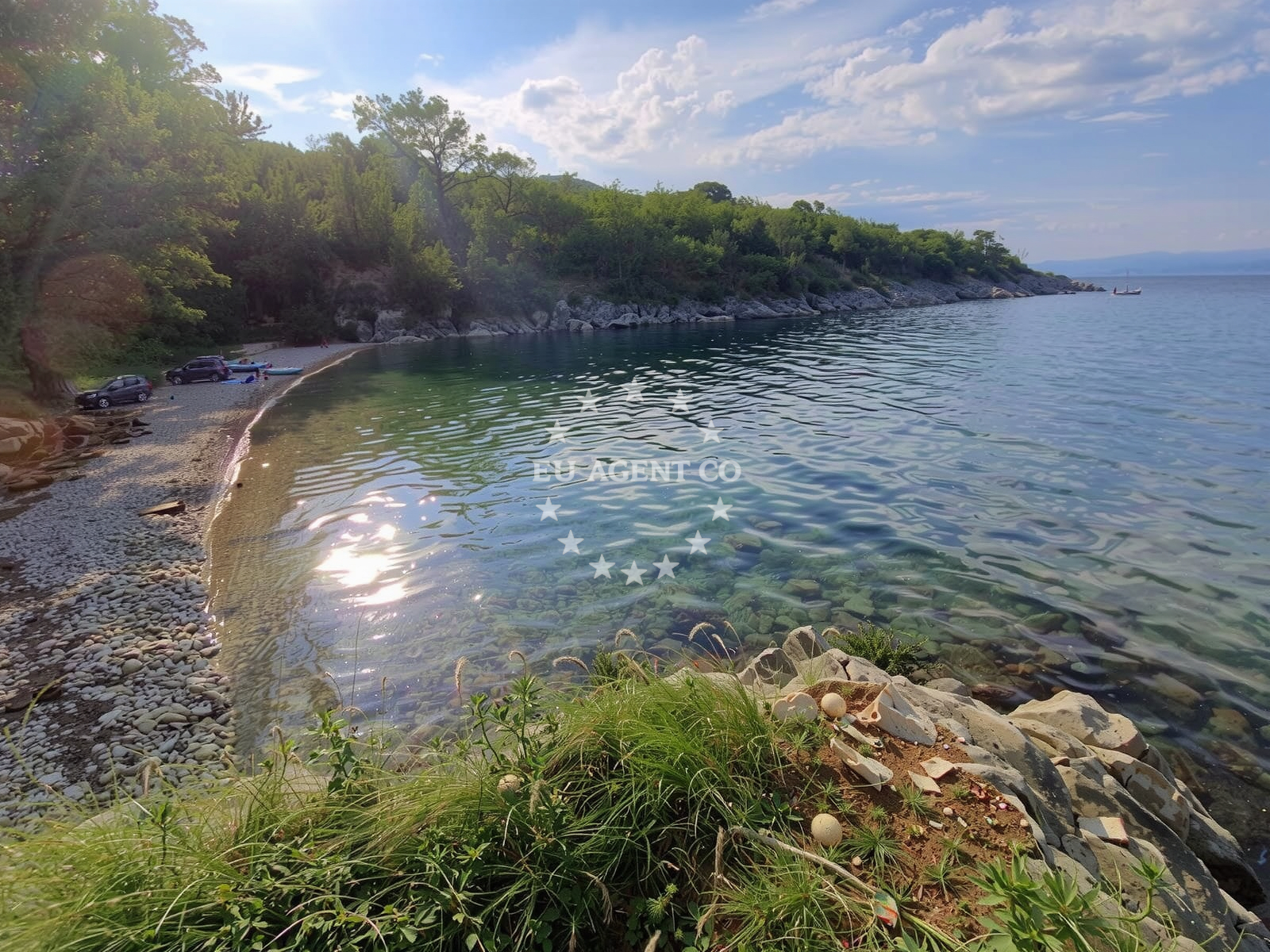 Shoreline and swimming area at Porat Beach in Porat 185, Porat