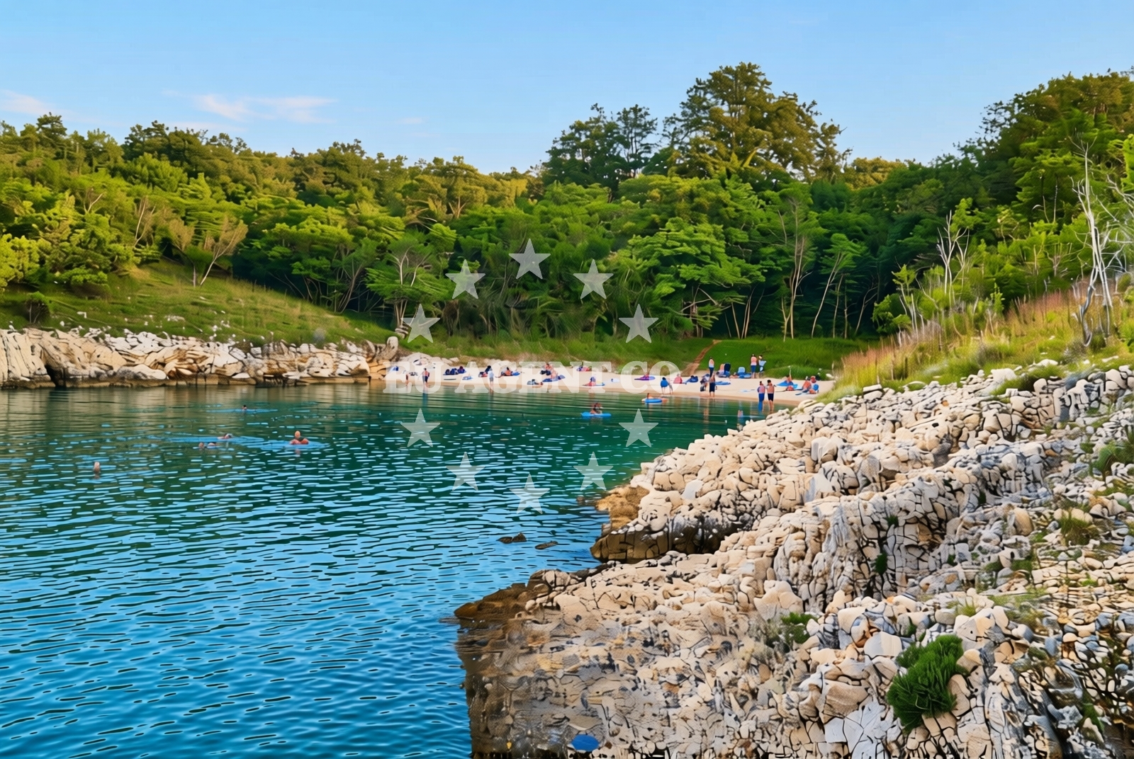 Overview of Porat (Krk): beaches and coves (7) in Porat (Krk)