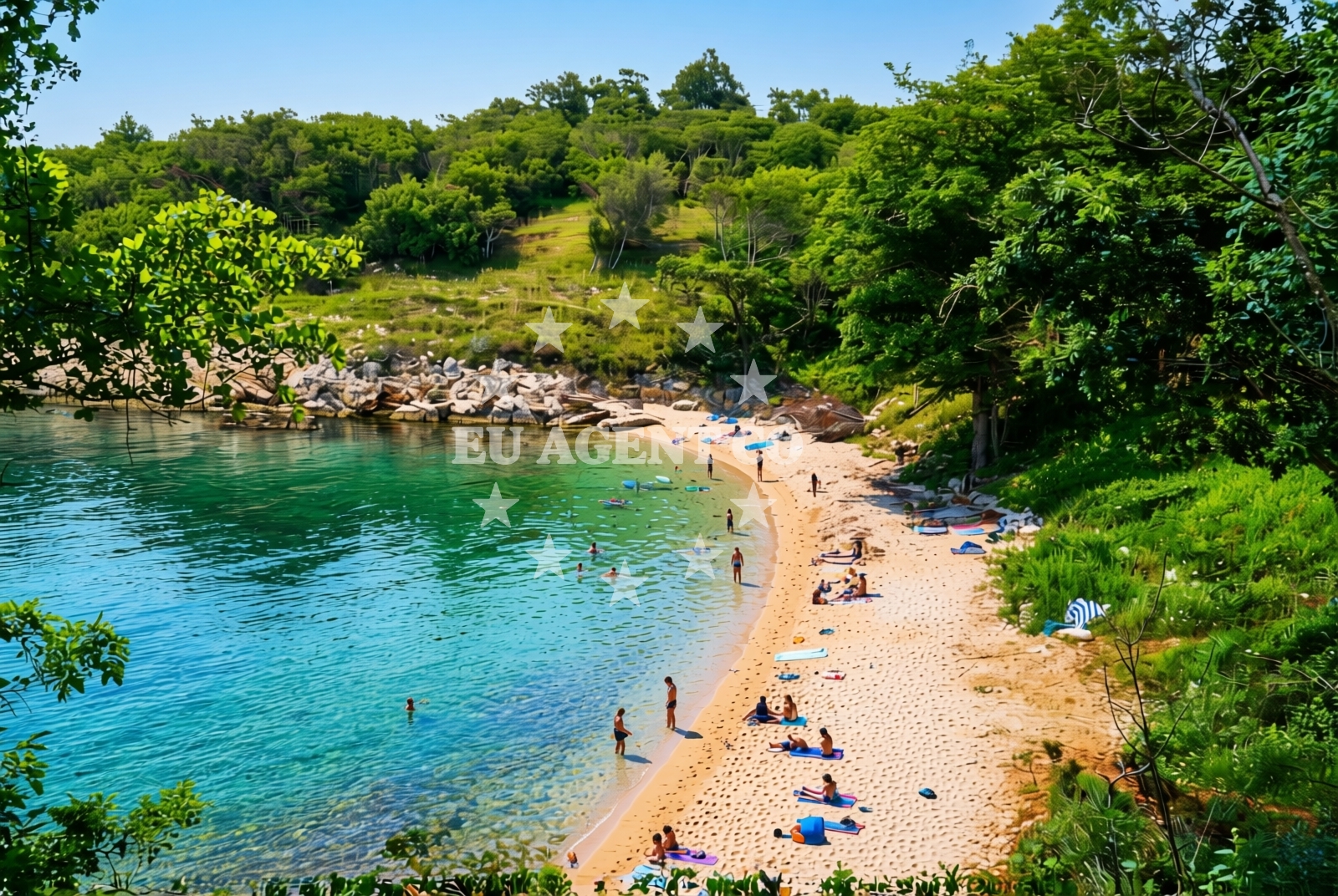 Beach facilities and surroundings at Porat (Krk): beaches and coves (7) in Porat (Krk)