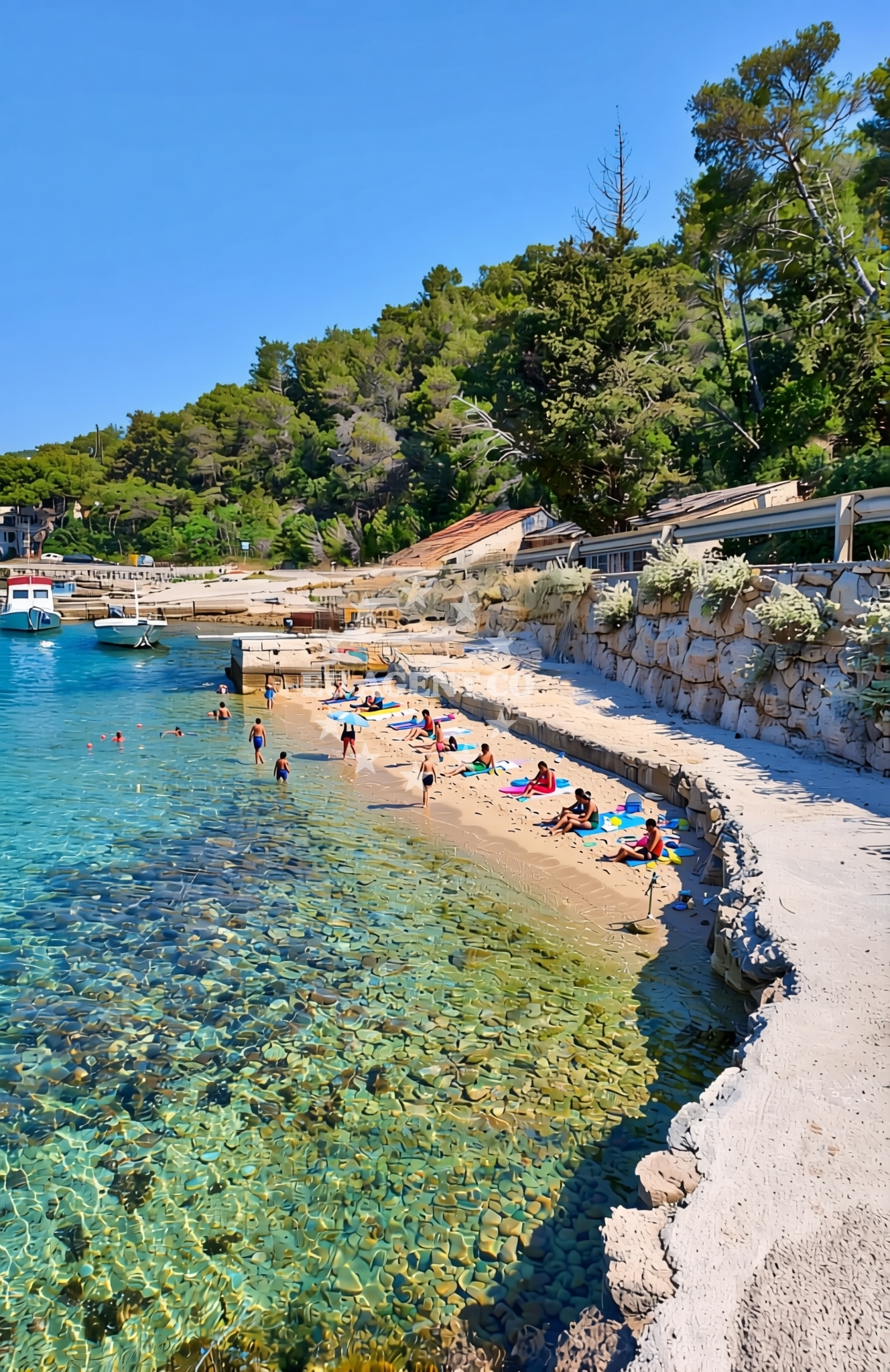 Additional view of Porat, Selca (Brač) Beach in Porat