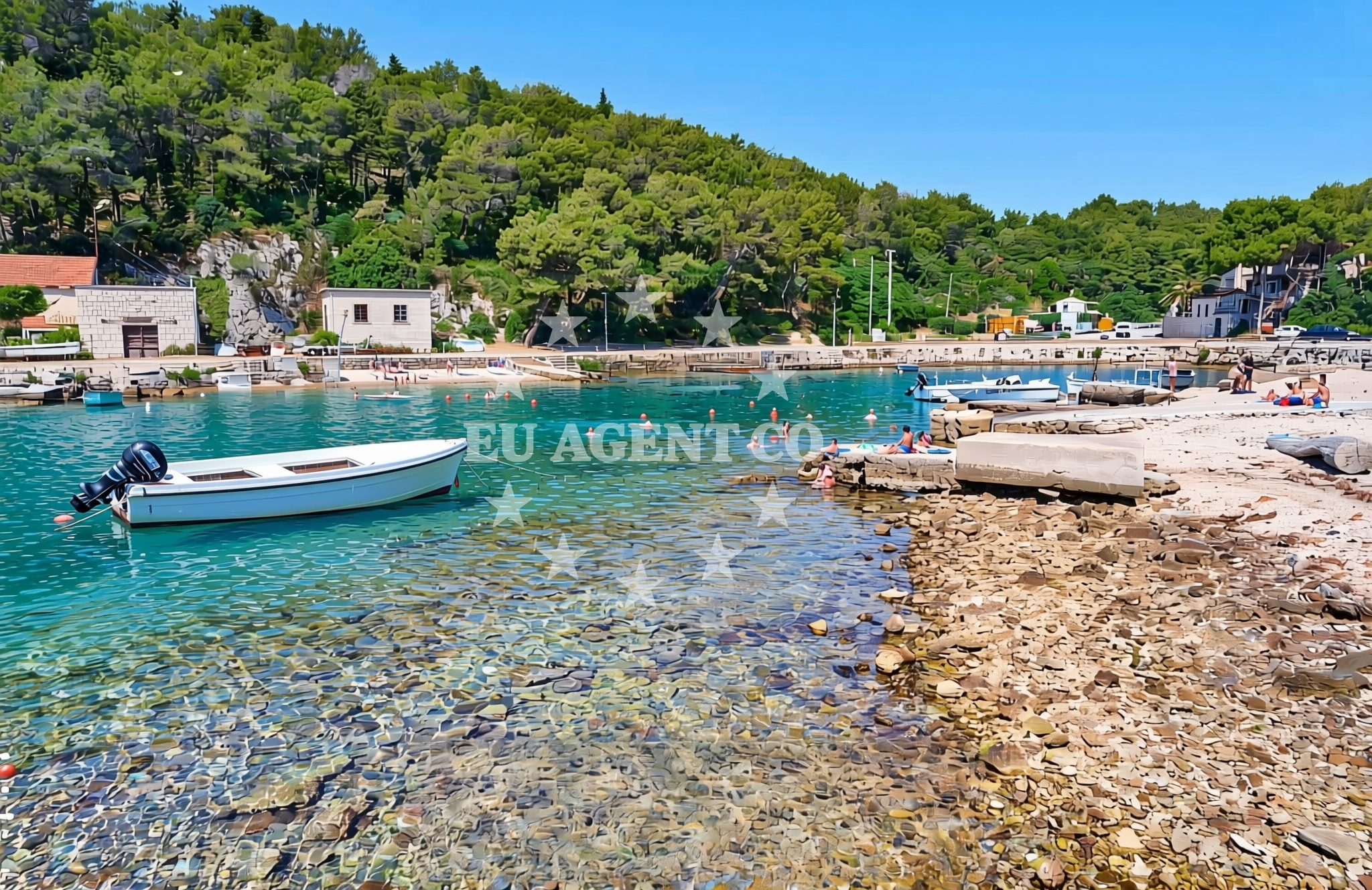 Additional view of Porat, Selca (Brač) Beach in Porat