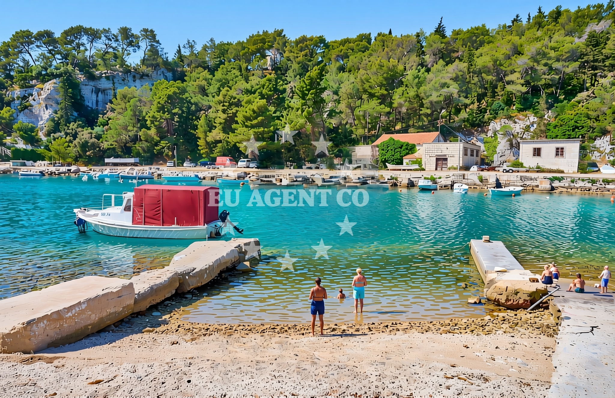 Additional view of Porat, Selca (Brač) Beach in Porat
