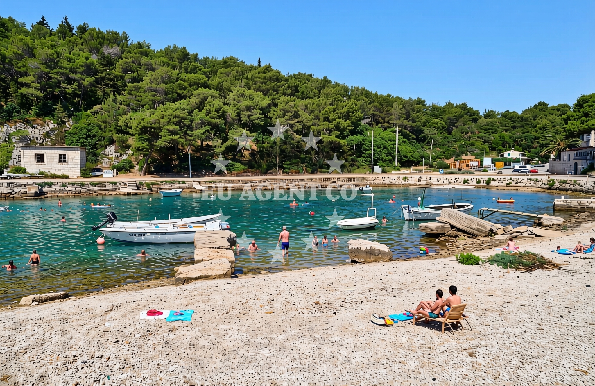 Additional view of Porat, Selca (Brač) Beach in Porat