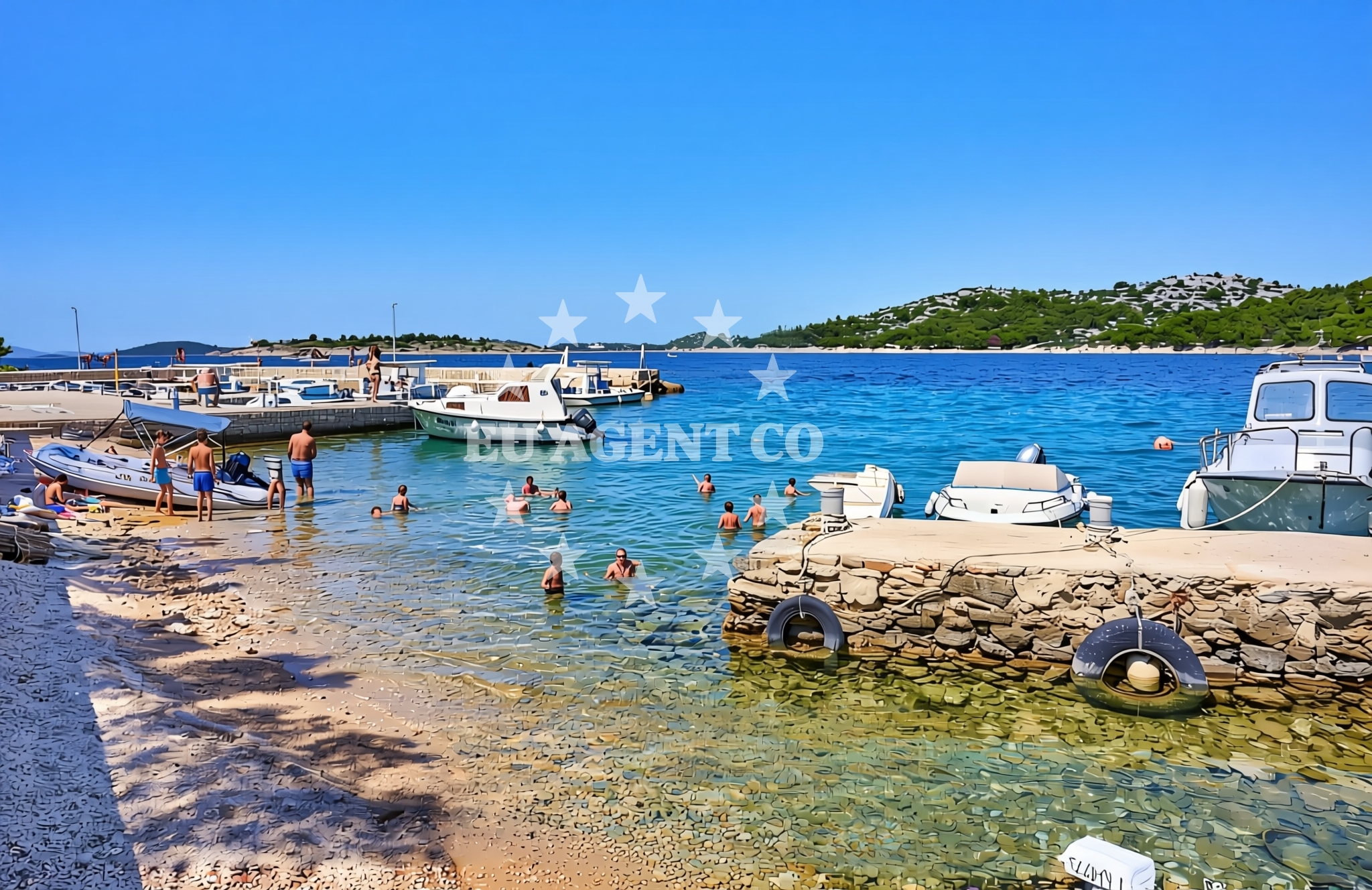 Additional view of Porat Školjić, Murter (Murter) Beach in Porat Školjić