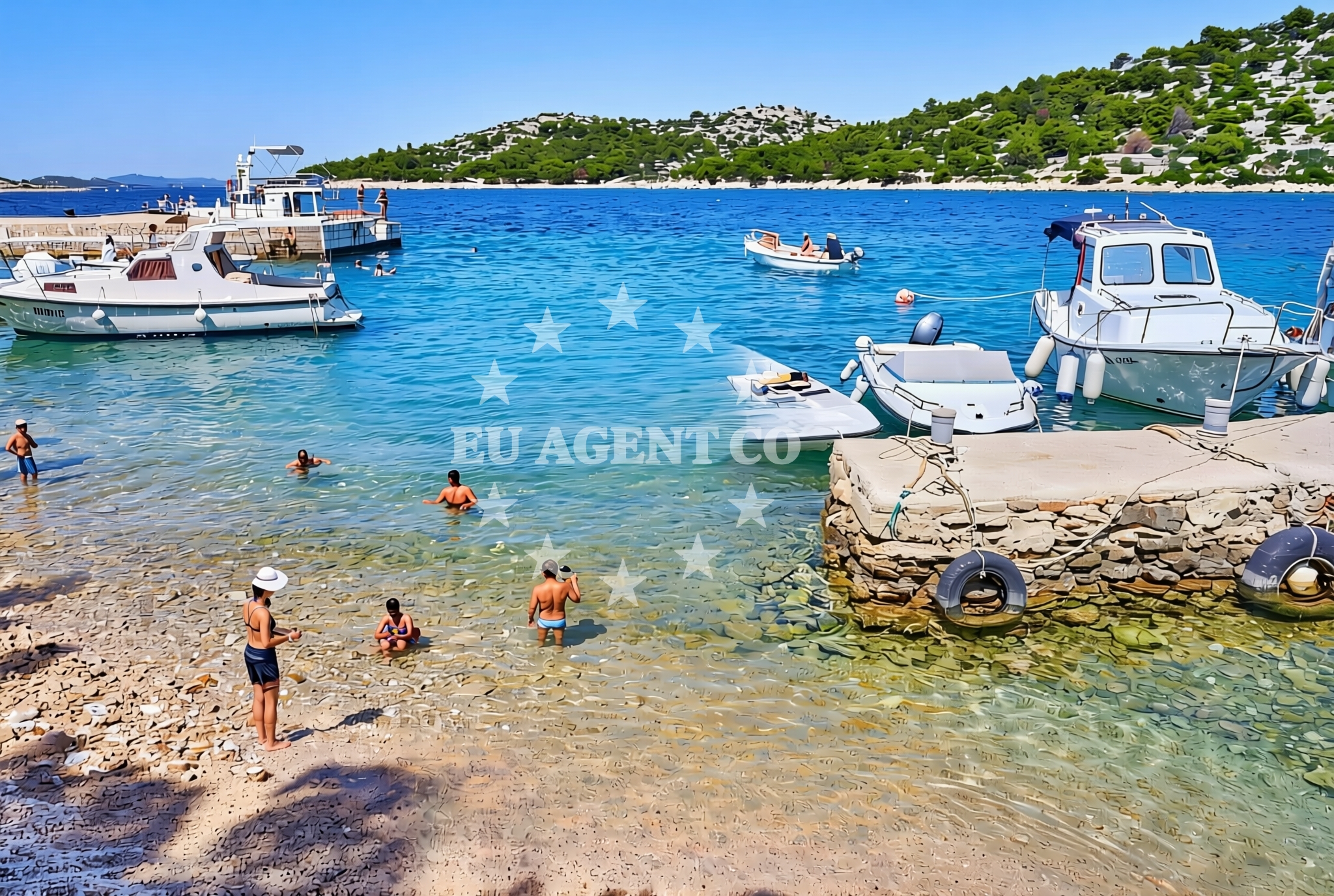 Additional view of Porat Školjić, Murter (Murter) Beach in Porat Školjić