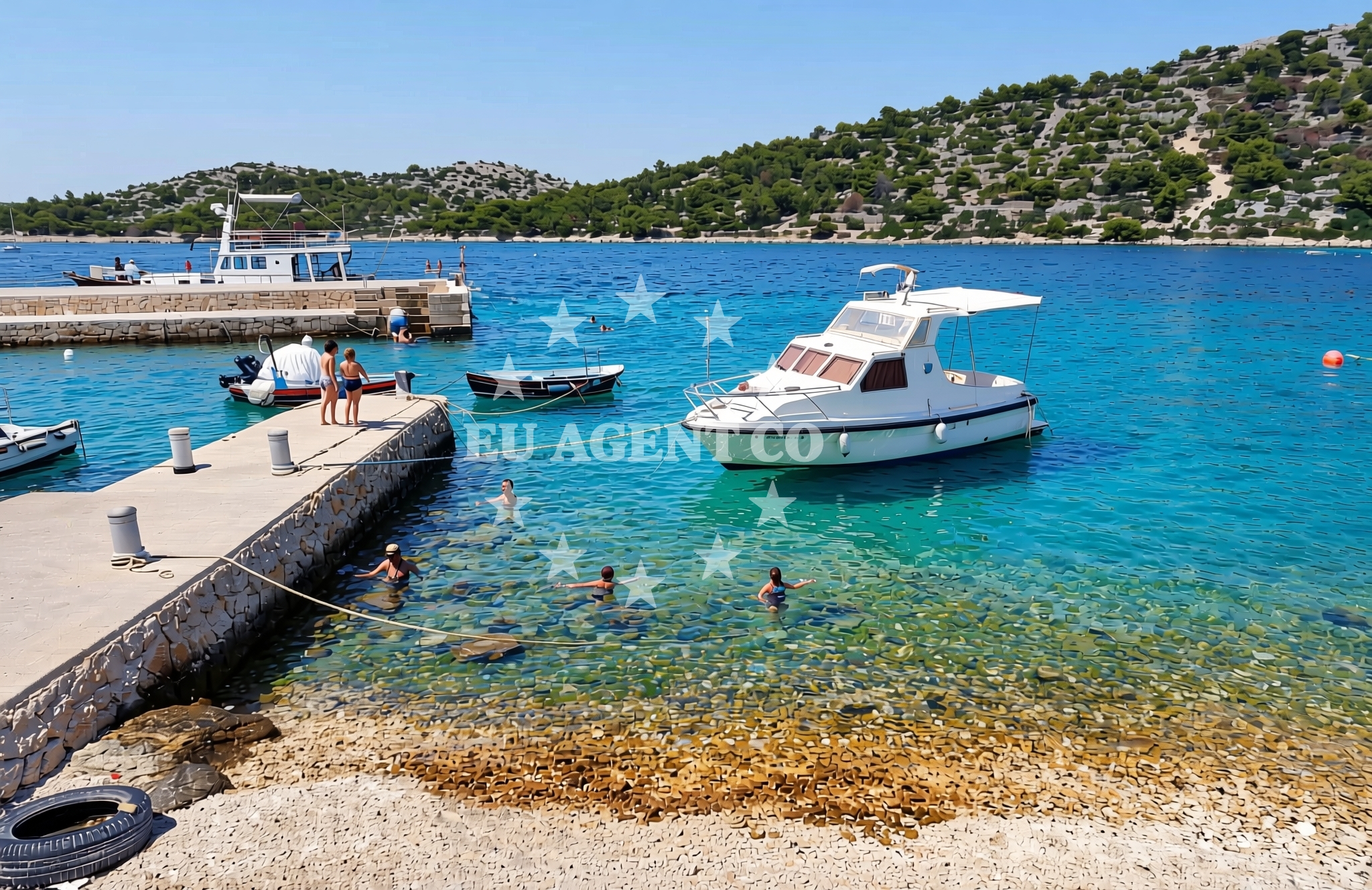 Additional view of Porat Školjić, Murter (Murter) Beach in Porat Školjić