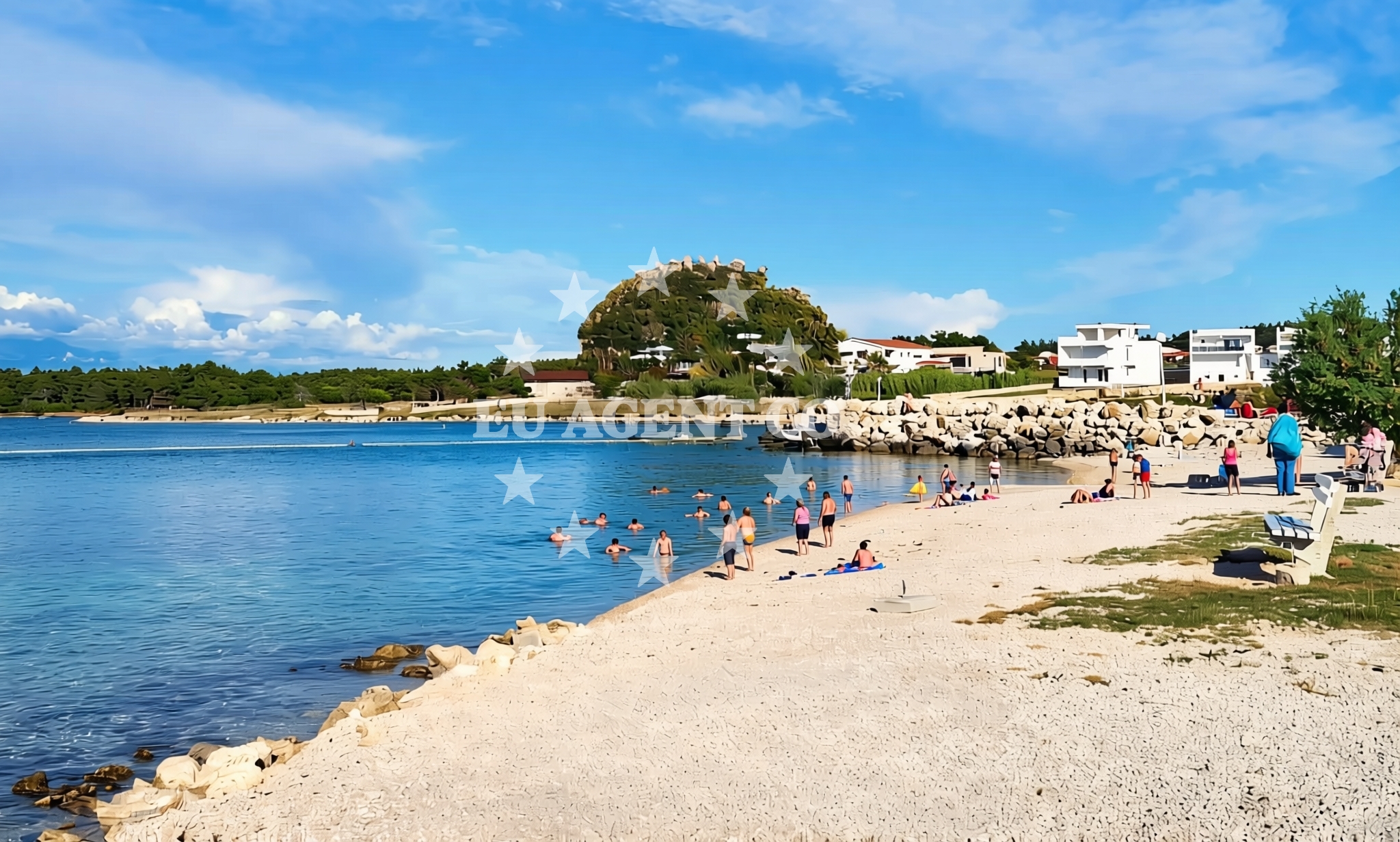 Additional view of Porat, Vir (Vir) Beach in Porat