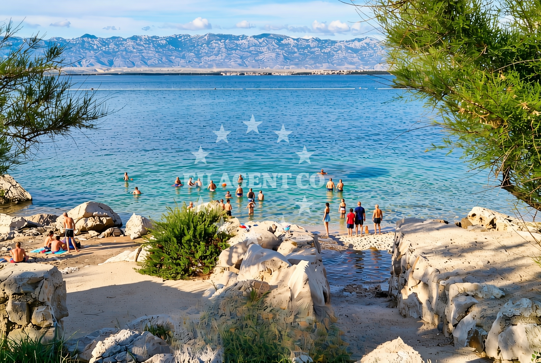 Additional view of Porat, Vir (Vir) Beach in Porat
