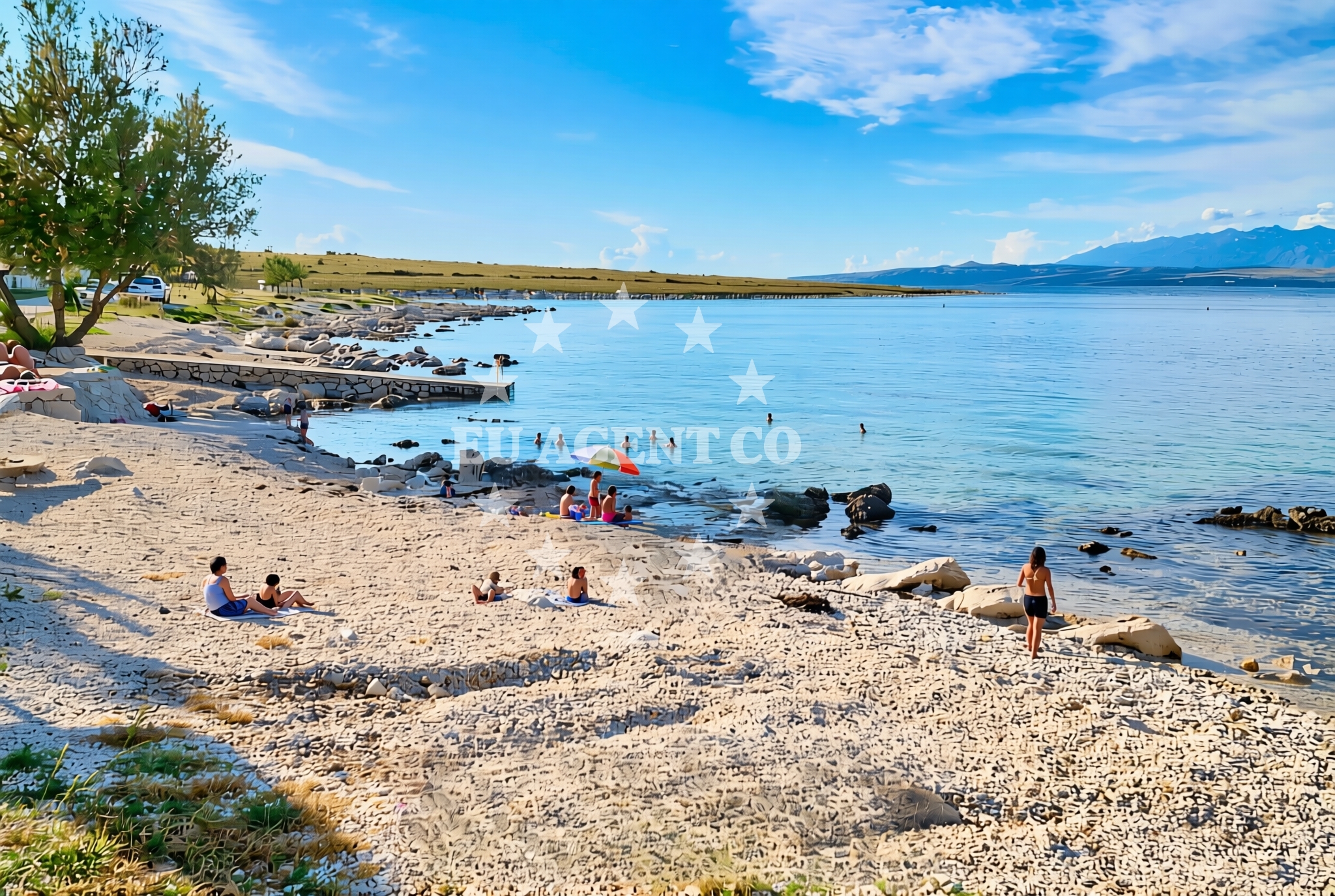 Additional view of Porat, Vir (Vir) Beach in Porat