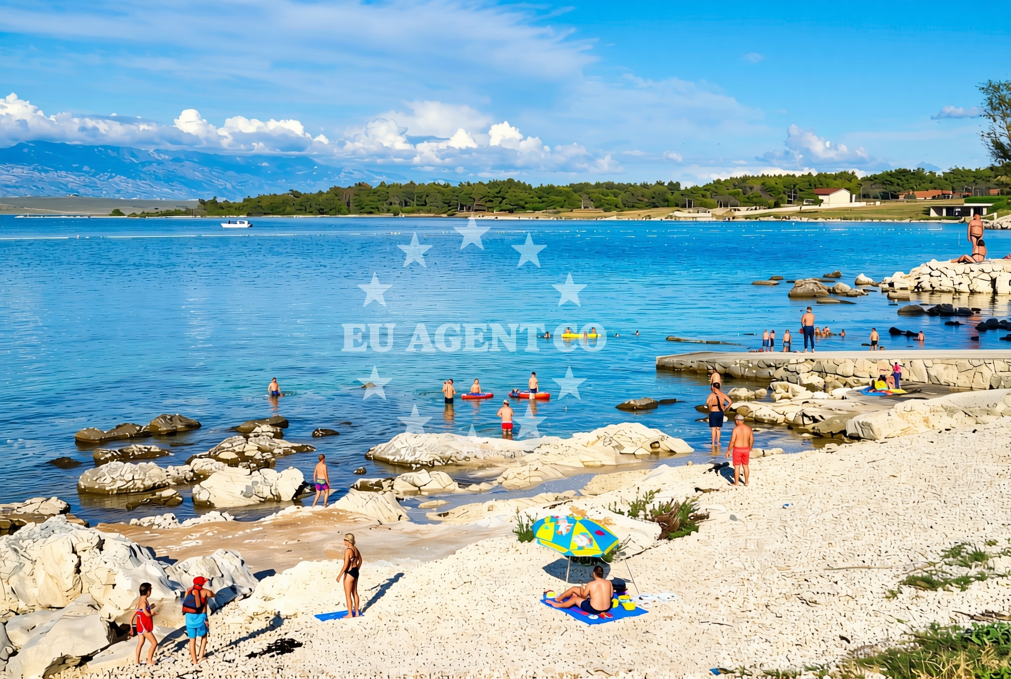 Additional view of Porat, Vir (Vir) Beach in Porat