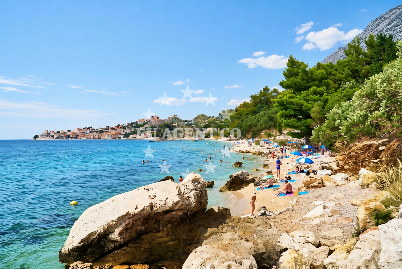 Overview of Porat zapad, Živogošće Beach in Porat zapad