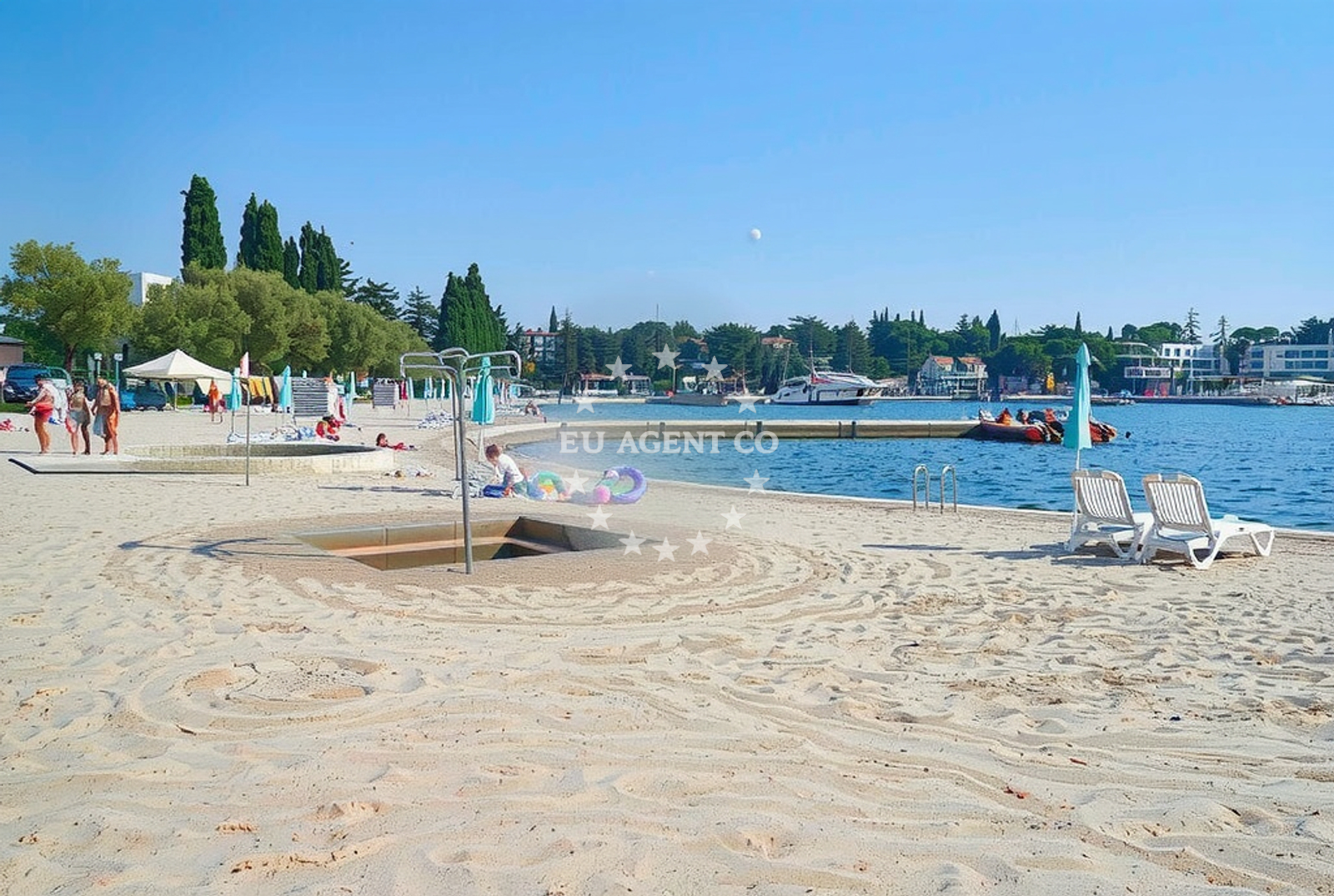 Additional view of Porec beach in 38 Špadići, Poreč