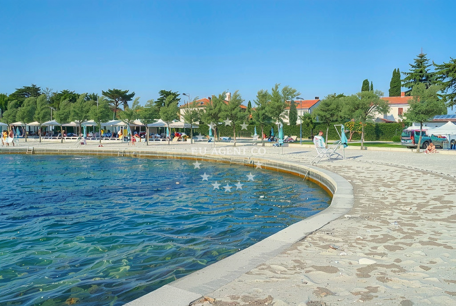 Additional view of Porec beach in 38 Špadići, Poreč