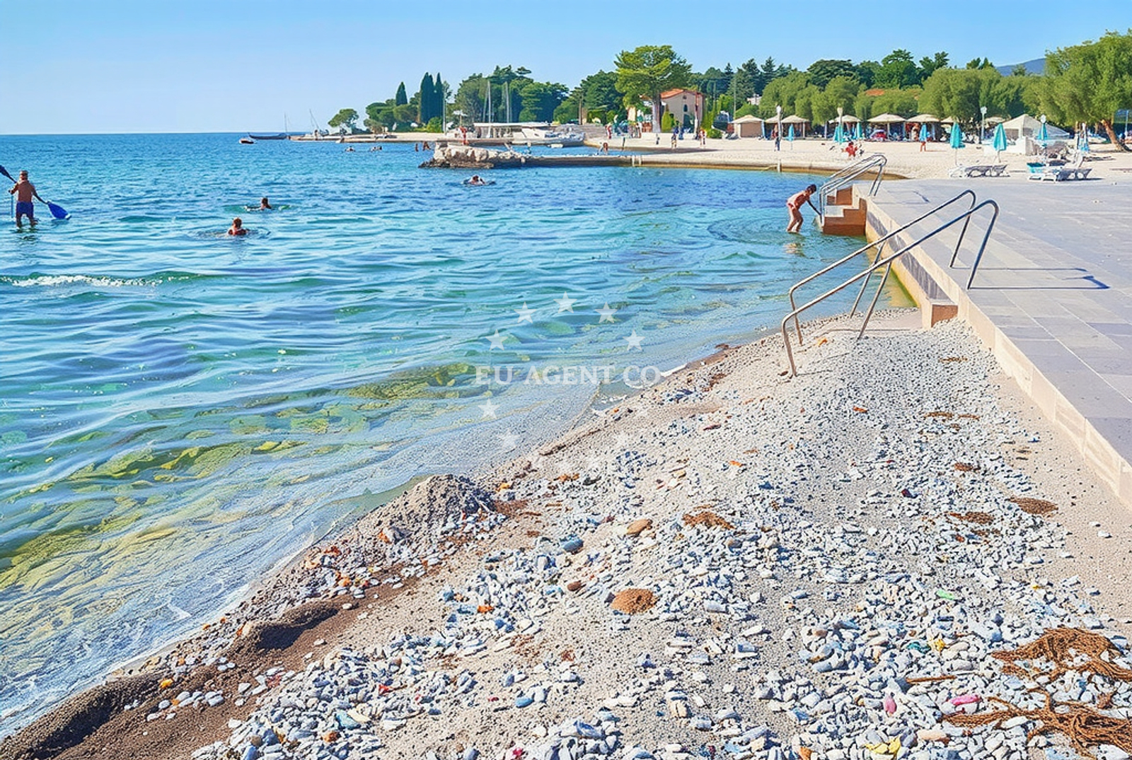 Additional view of Porec beach in 38 Špadići, Poreč