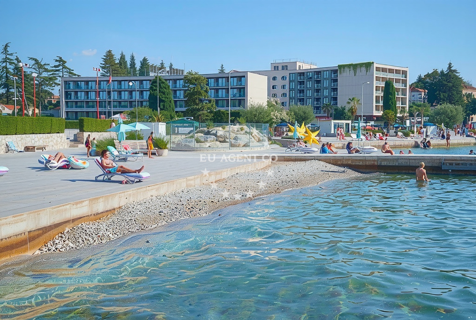 Additional view of Porec beach in 38 Špadići, Poreč