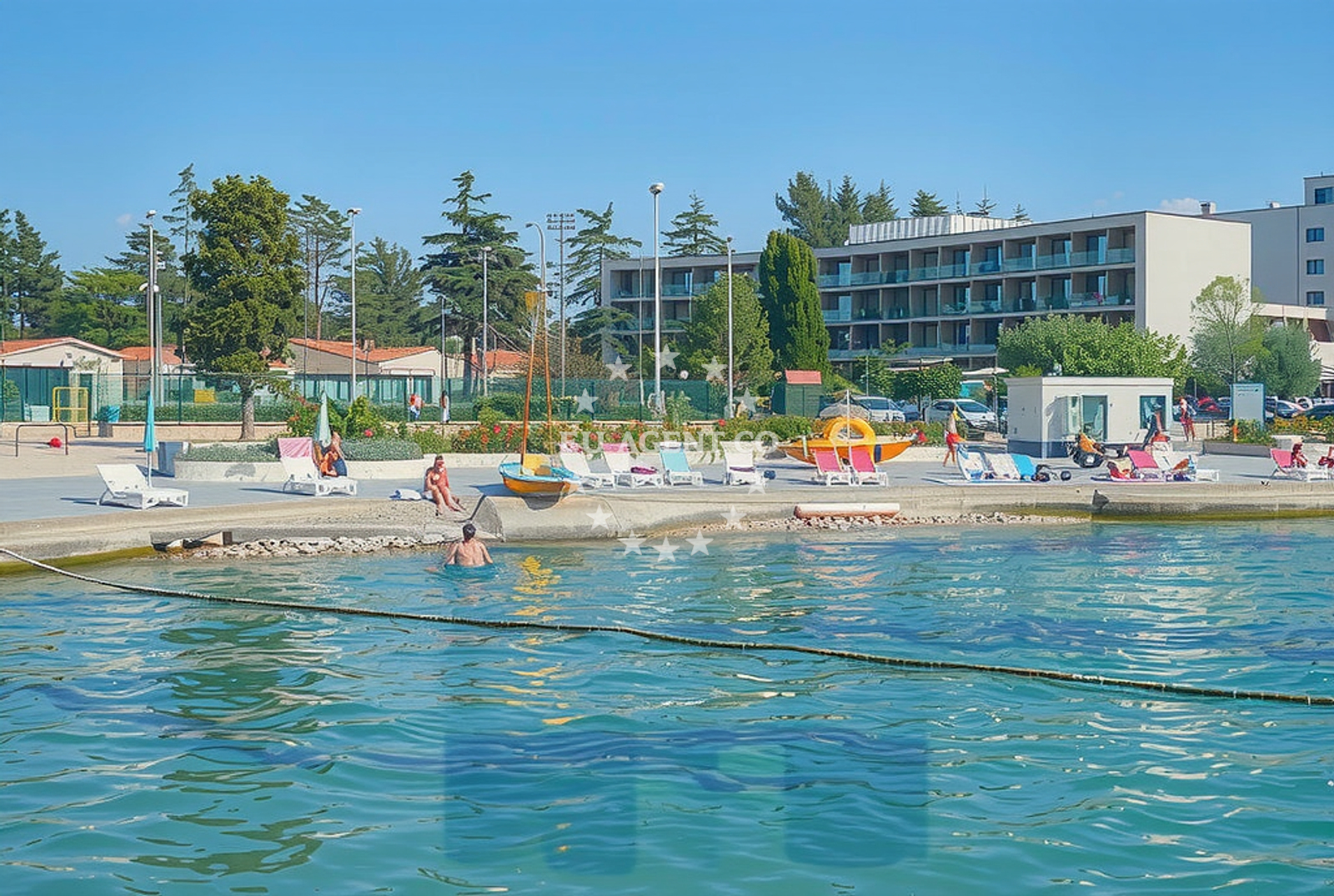 Additional view of Porec beach in 38 Špadići, Poreč