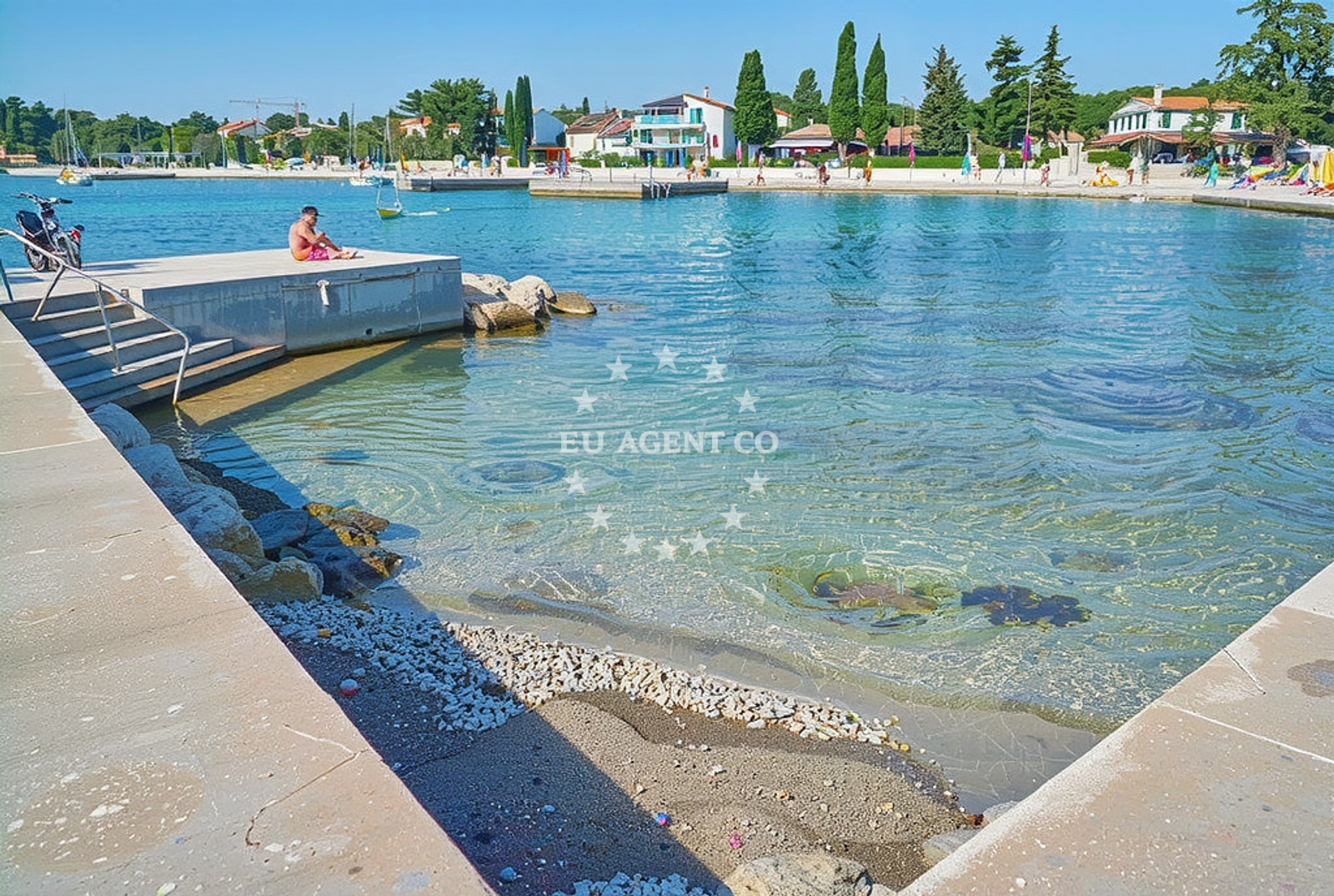 Additional view of Porec beach in 38 Špadići, Poreč