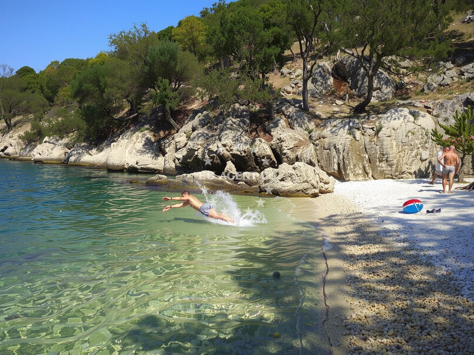 Additional view of Porozina beach in Beli 2, Beli