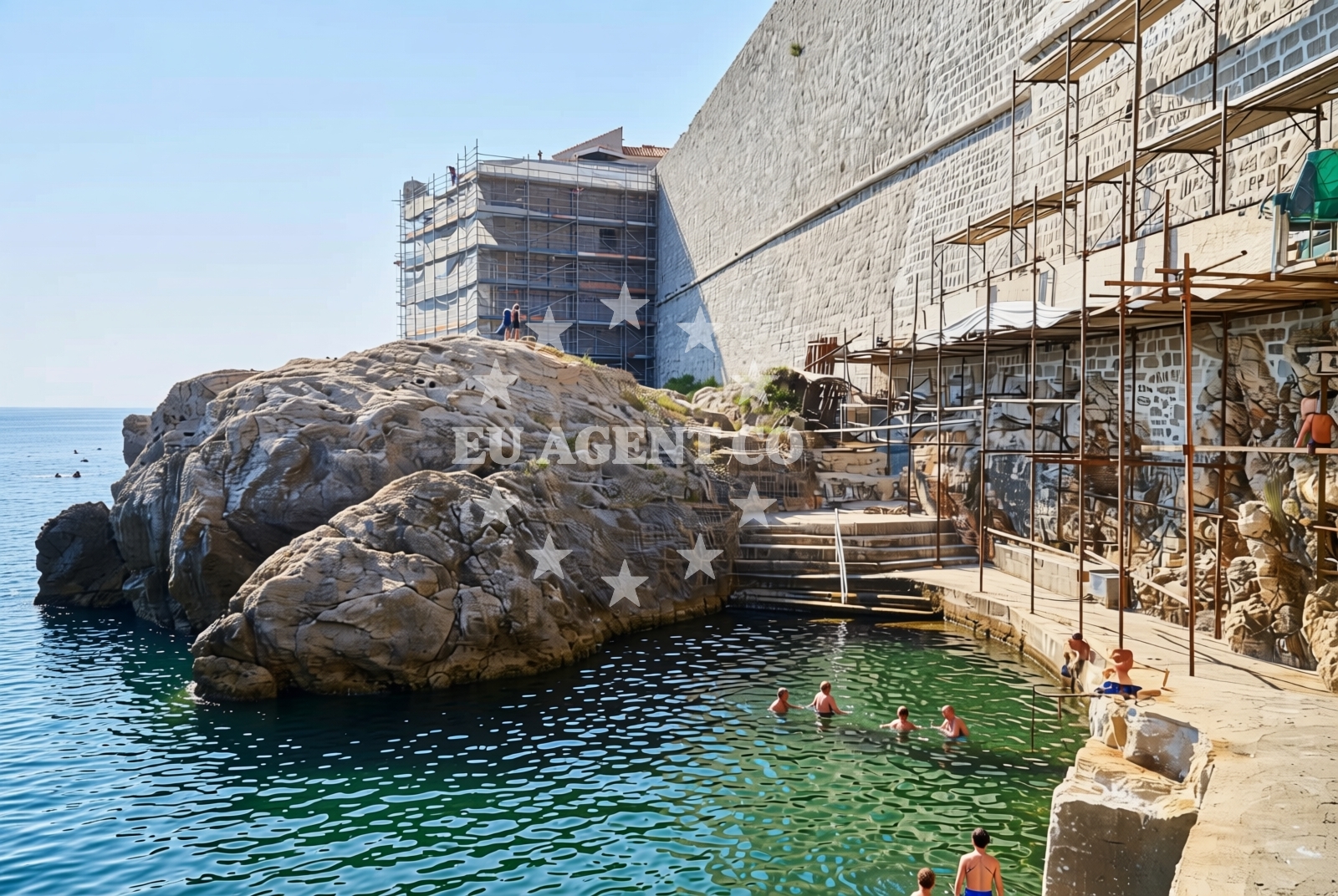 Overview of Porporela, Dubrovnik Beach in Porporela
