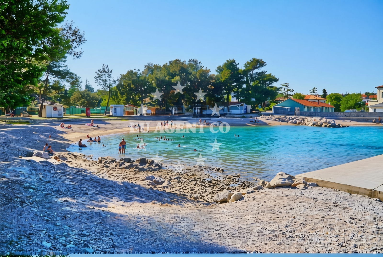 Additional view of Porporela (Lukobran) sredina, Krk (Krk) Beach in Porporela (Lukobran) sredina