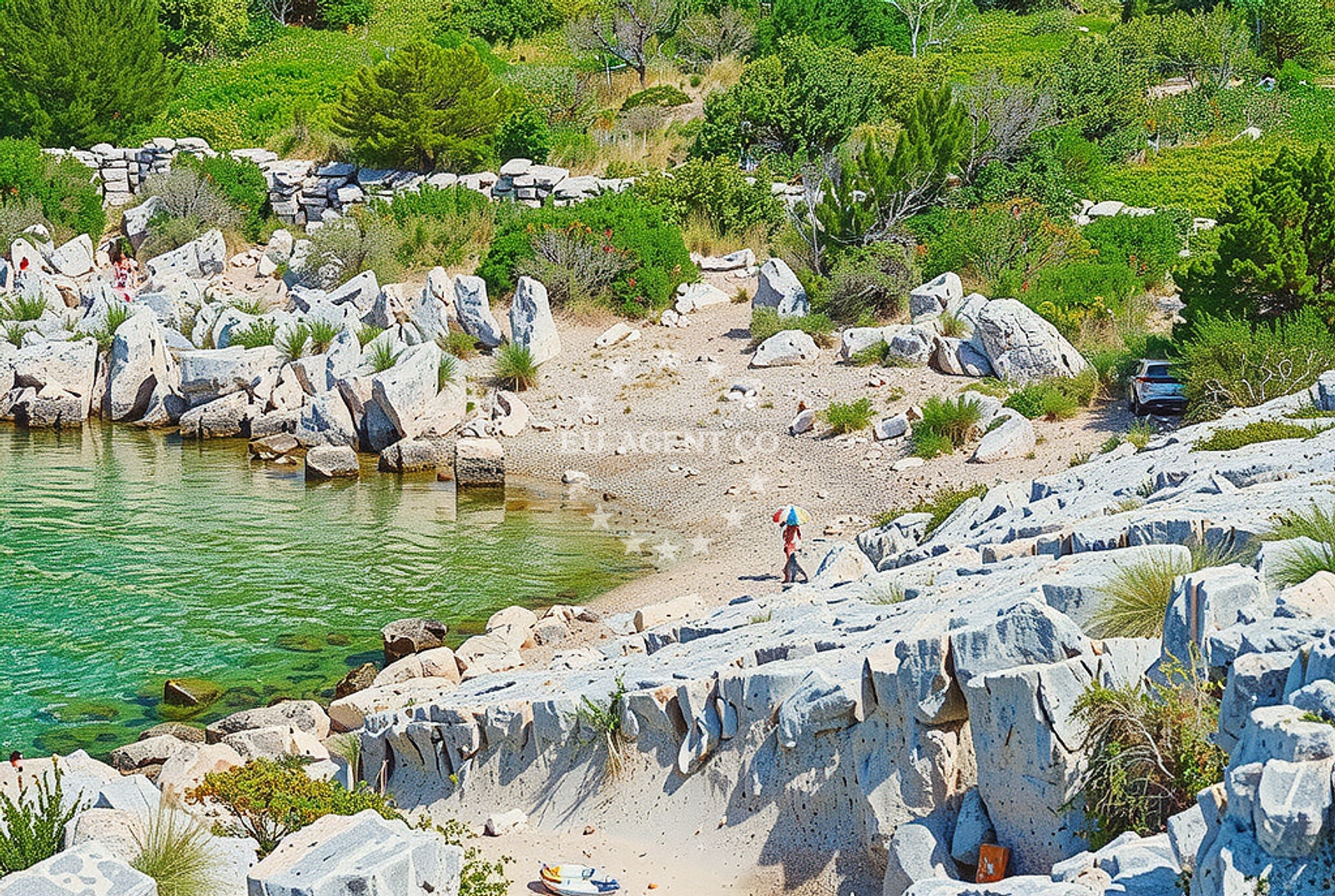 Additional view of Portic beach in Put sela 2, Kaprije, Kaprije