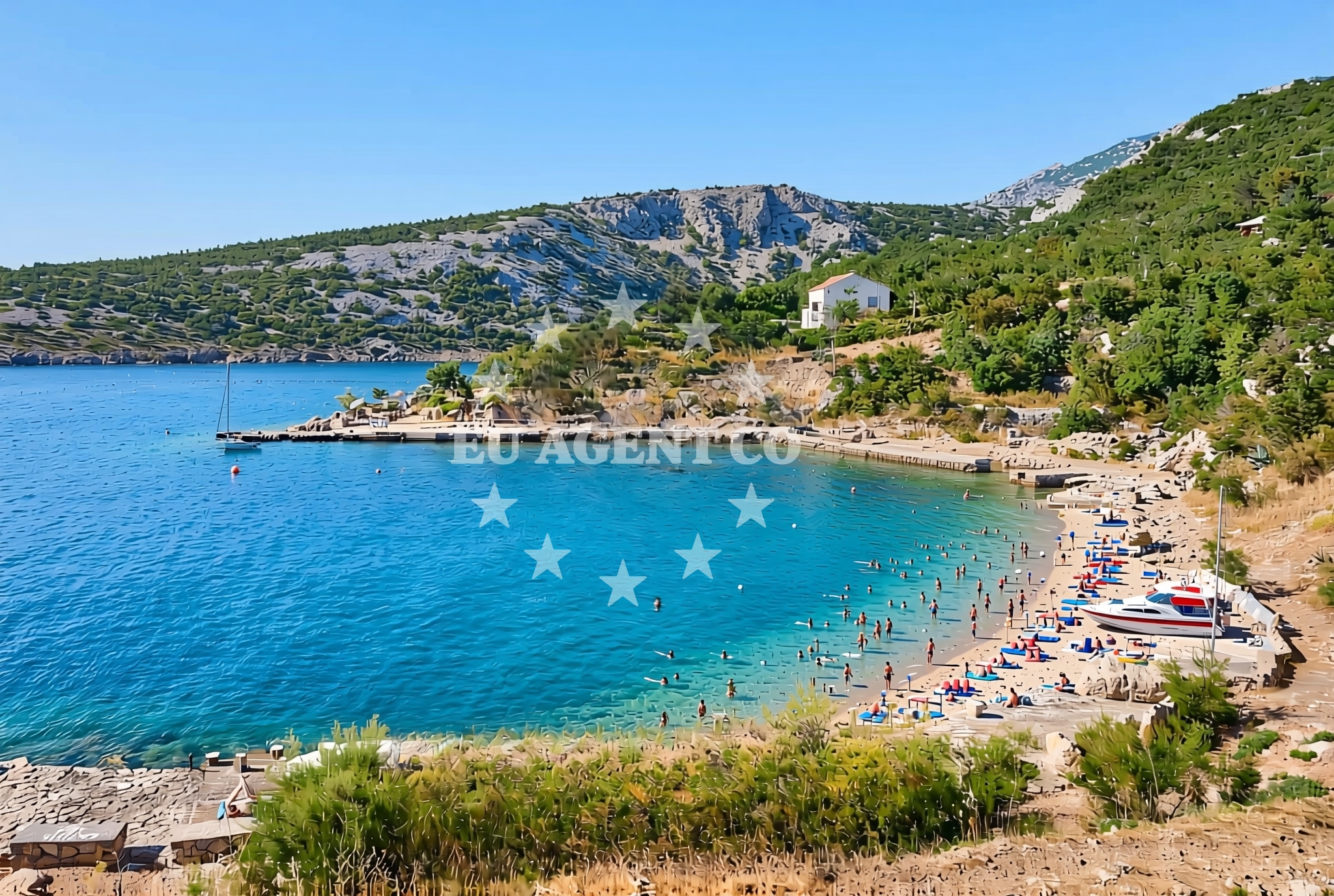 Overview of Portić, Stinica Beach in Portić