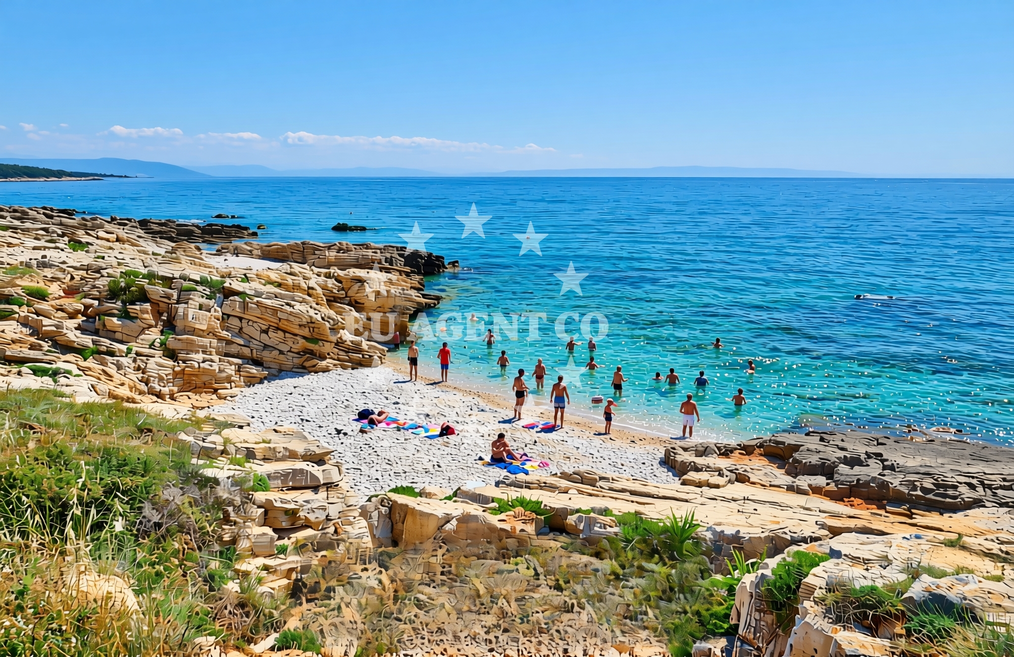 Overview of Porto dele Liše, Šišan Beach in Porto dele Liše