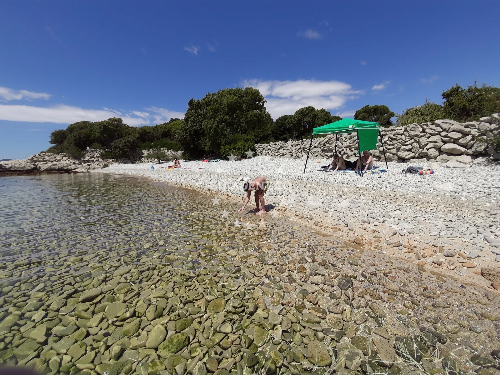 Shoreline and swimming area at Portogruaresi beach in Gager 239A, Jakišnica