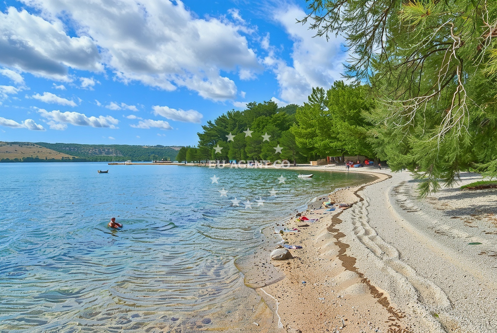 Additional view of Posedarje beach in Marinka Vedrića 50, Posedarje