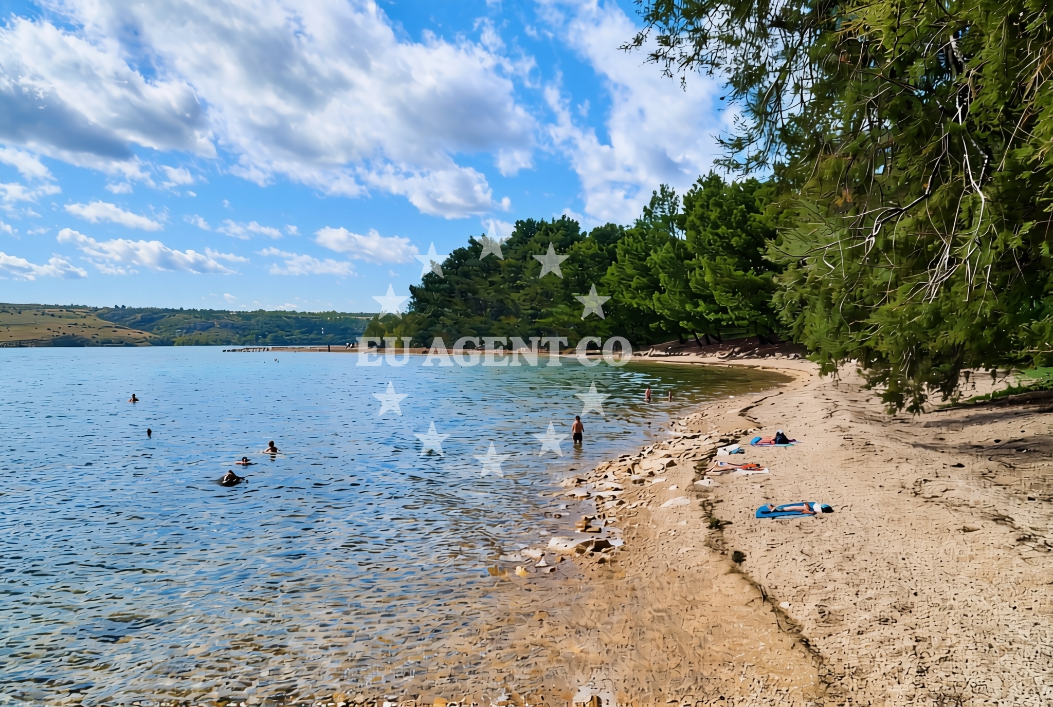 Sea and coastal view of Posedarje: beaches and coves (4) in Posedarje