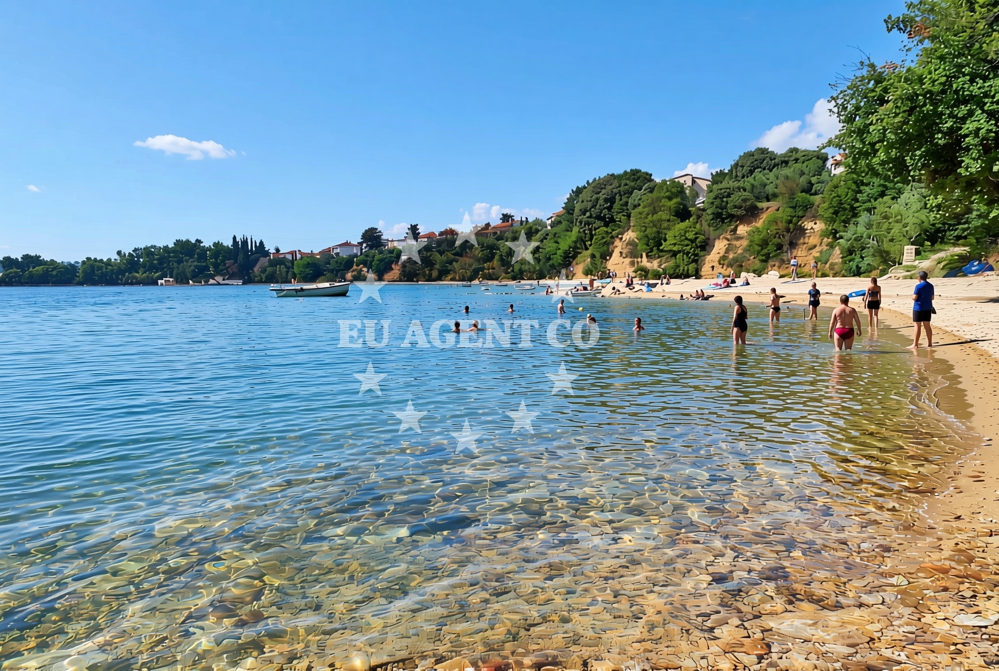 Sea and coastal view of Posedarje istok 2, Posedarje Beach in Posedarje istok 2