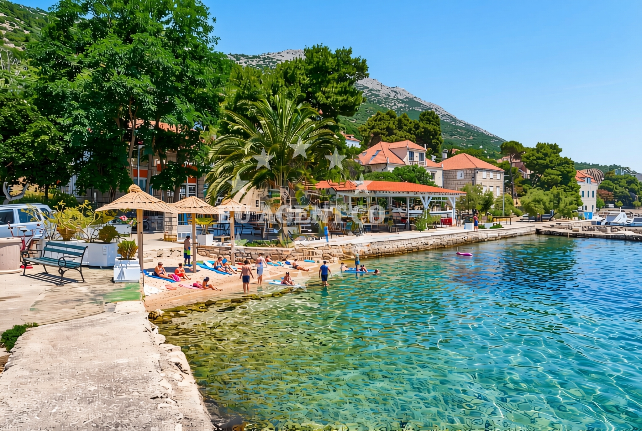 Overview of Pošta, Kučište Beach in Pošta