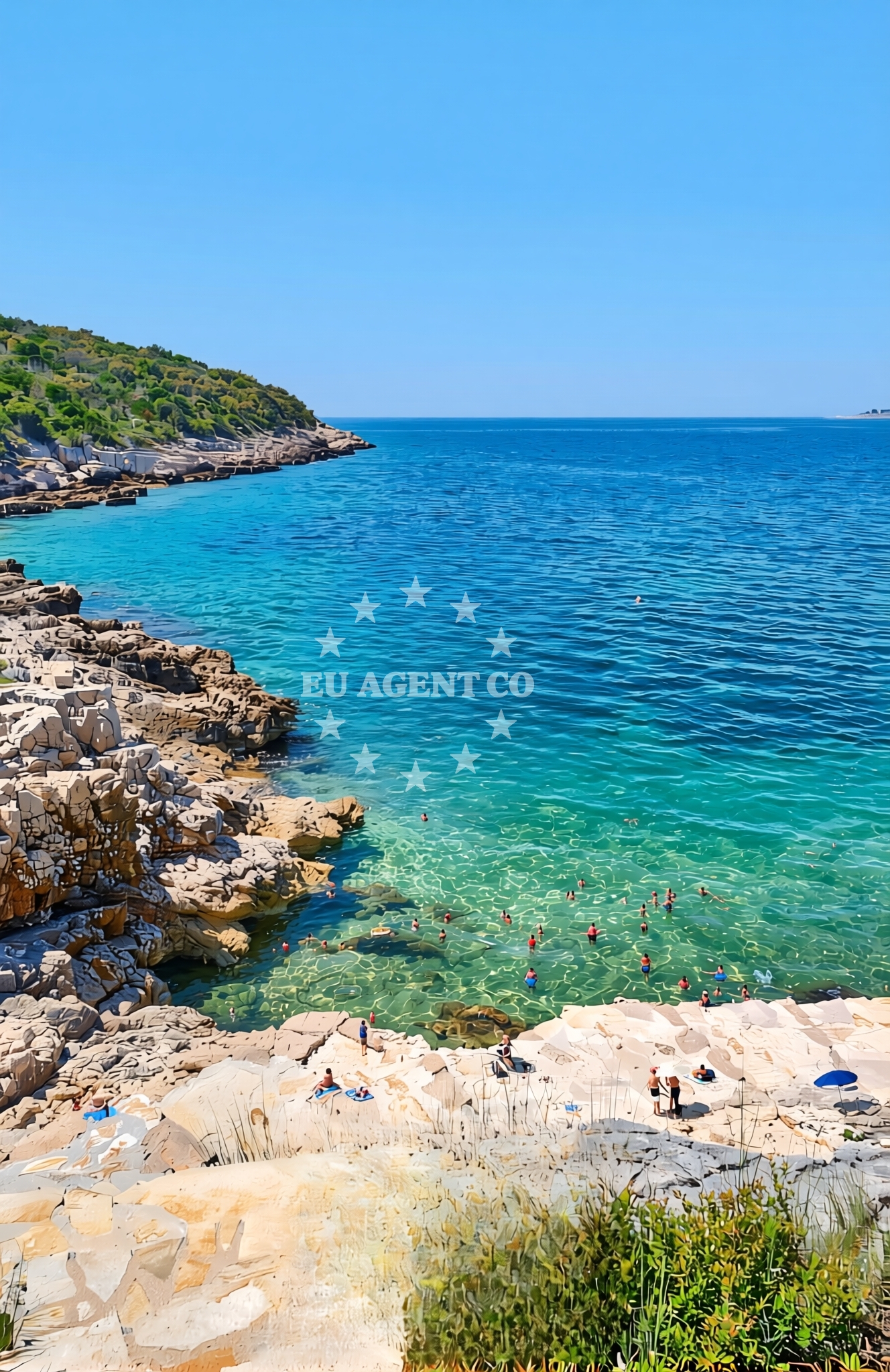 Beach facilities and surroundings at Pošta od Širana sjever, Drvenik Veliki (Drvenik Veli) Beach in Pošta od Širana sjever