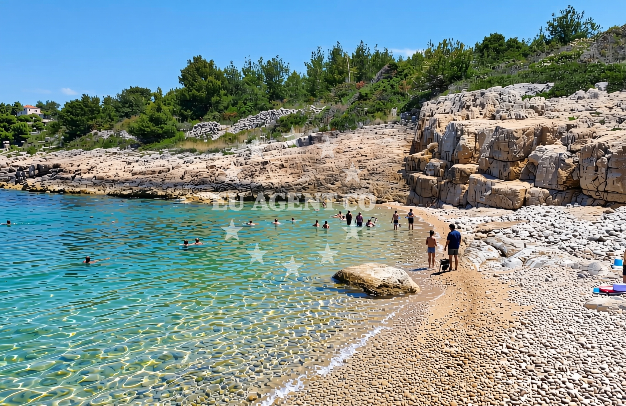 Additional view of Pošta od Širana sjever, Drvenik Veliki (Drvenik Veli) Beach in Pošta od Širana sjever