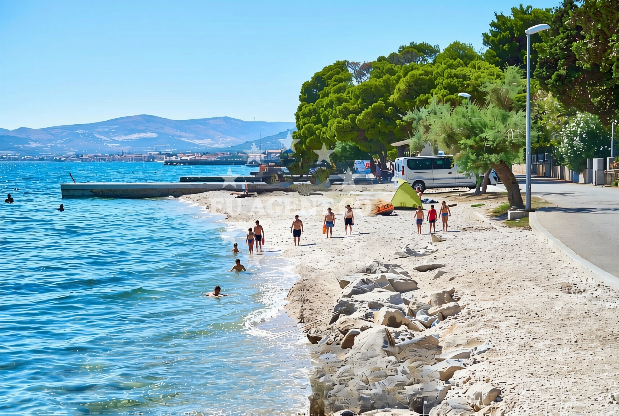 Additional view of Poštanski (Puntica), Kaštel Lukšić Beach in Poštanski (Puntica)