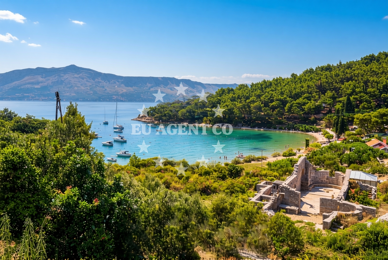 Sea and coastal view of Postira (Brač): beaches and coves (7) in Postira (Brač)